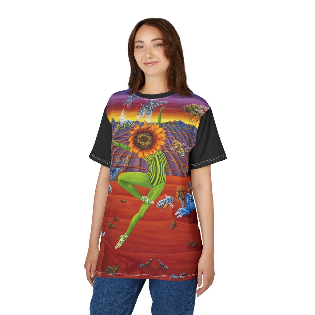 Honey and The Bees All-Over T-Shirt — Spring Floral AOP Tee