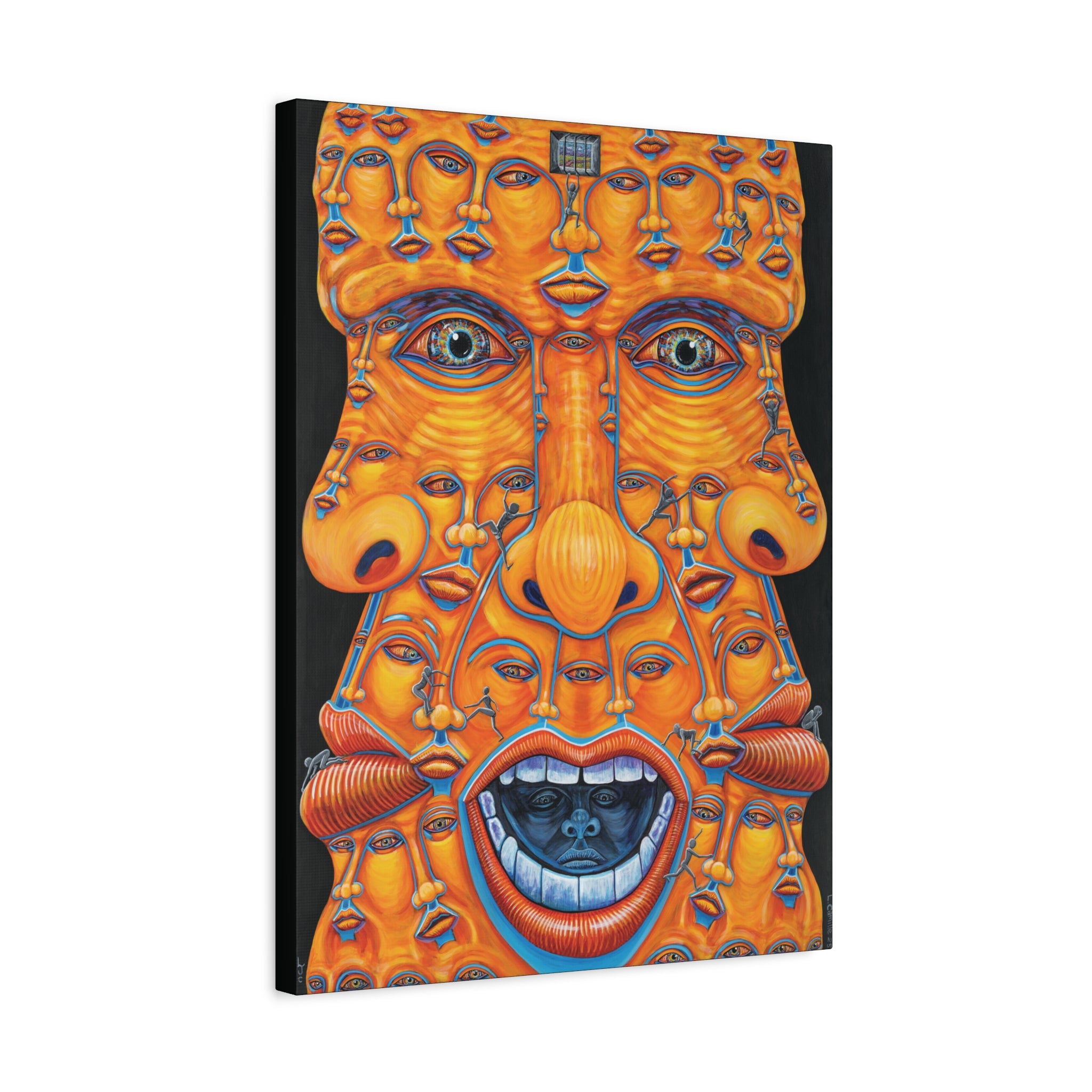 1E. Trying to escape my mind.  Stretched Canvas Print