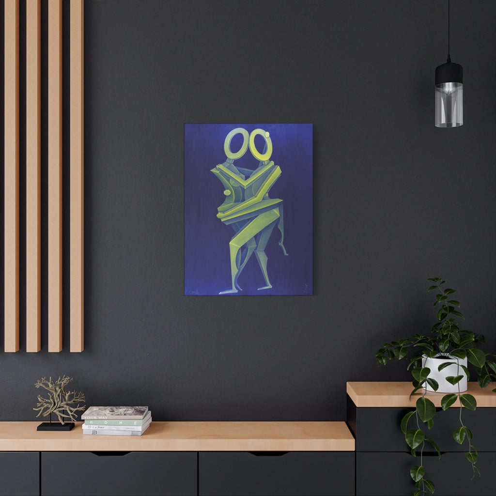 The Lovers Lovers Stretched Canvas Print