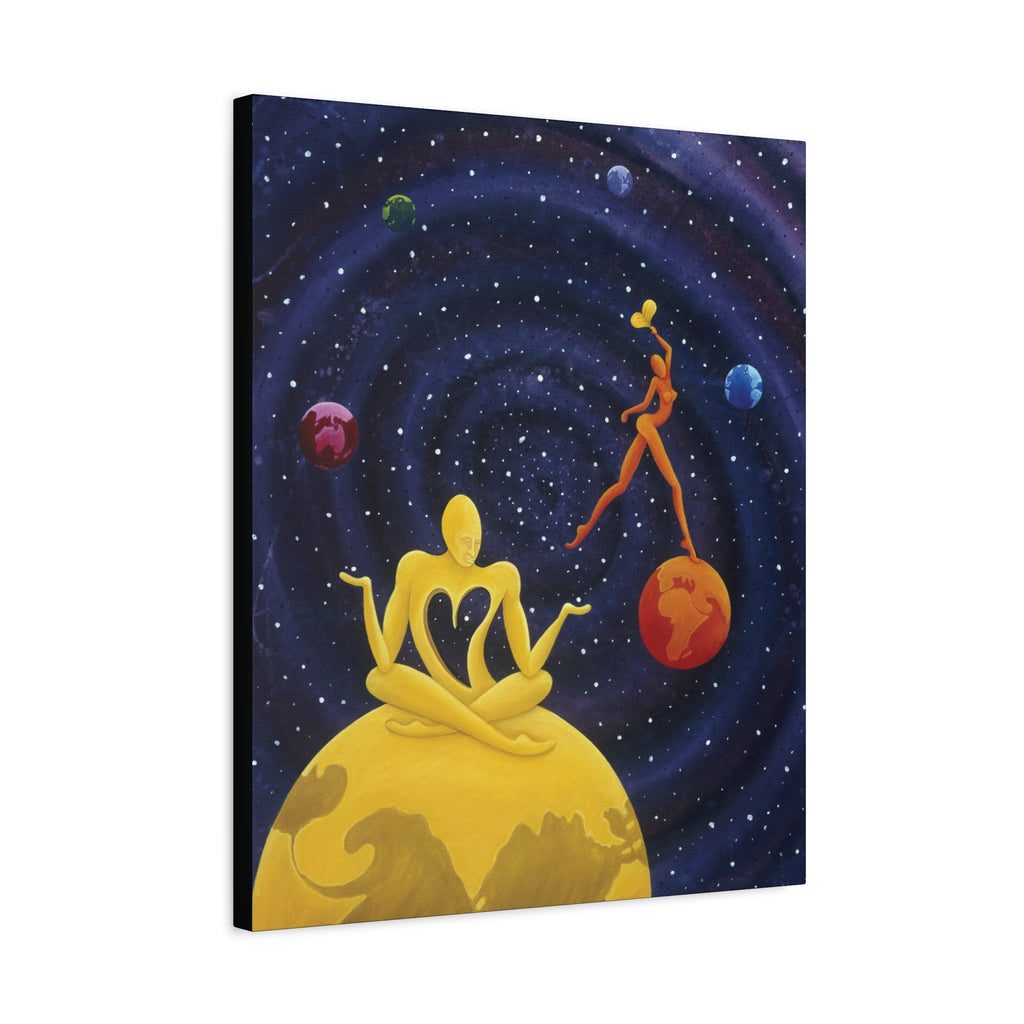The Lover's. Worlds Apart. Stretched Canvas print