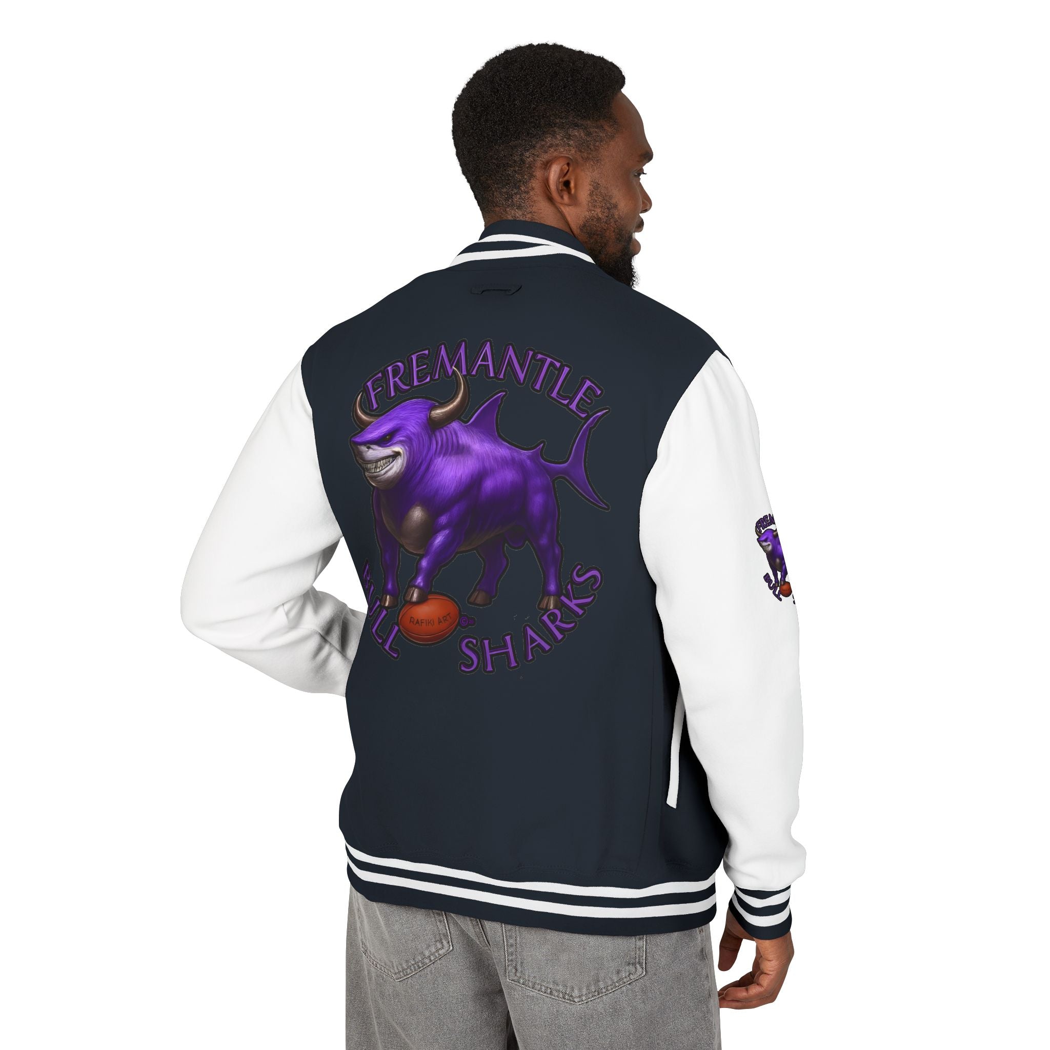 A Fremantle Bull Sharks Letterman Jacket