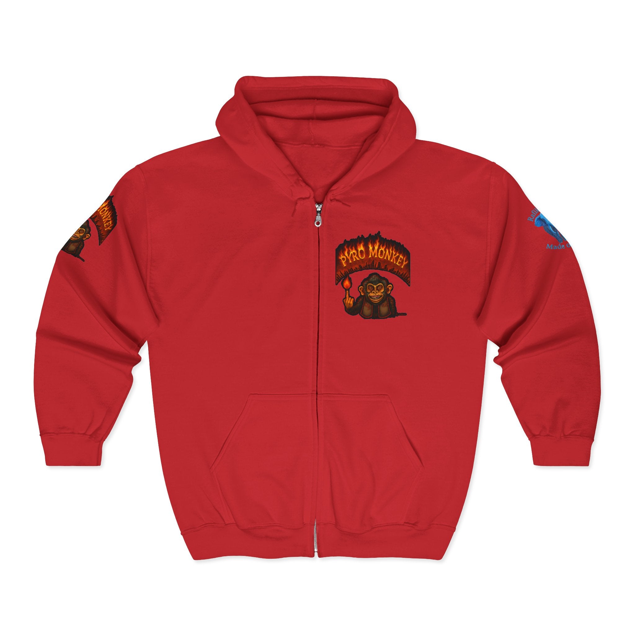 Pyro Monkey Zip Hoodie