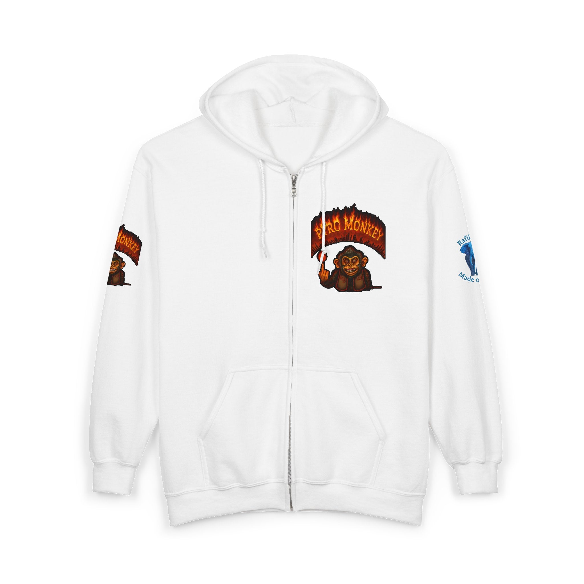 Pyro Monkey Zip Hoodie