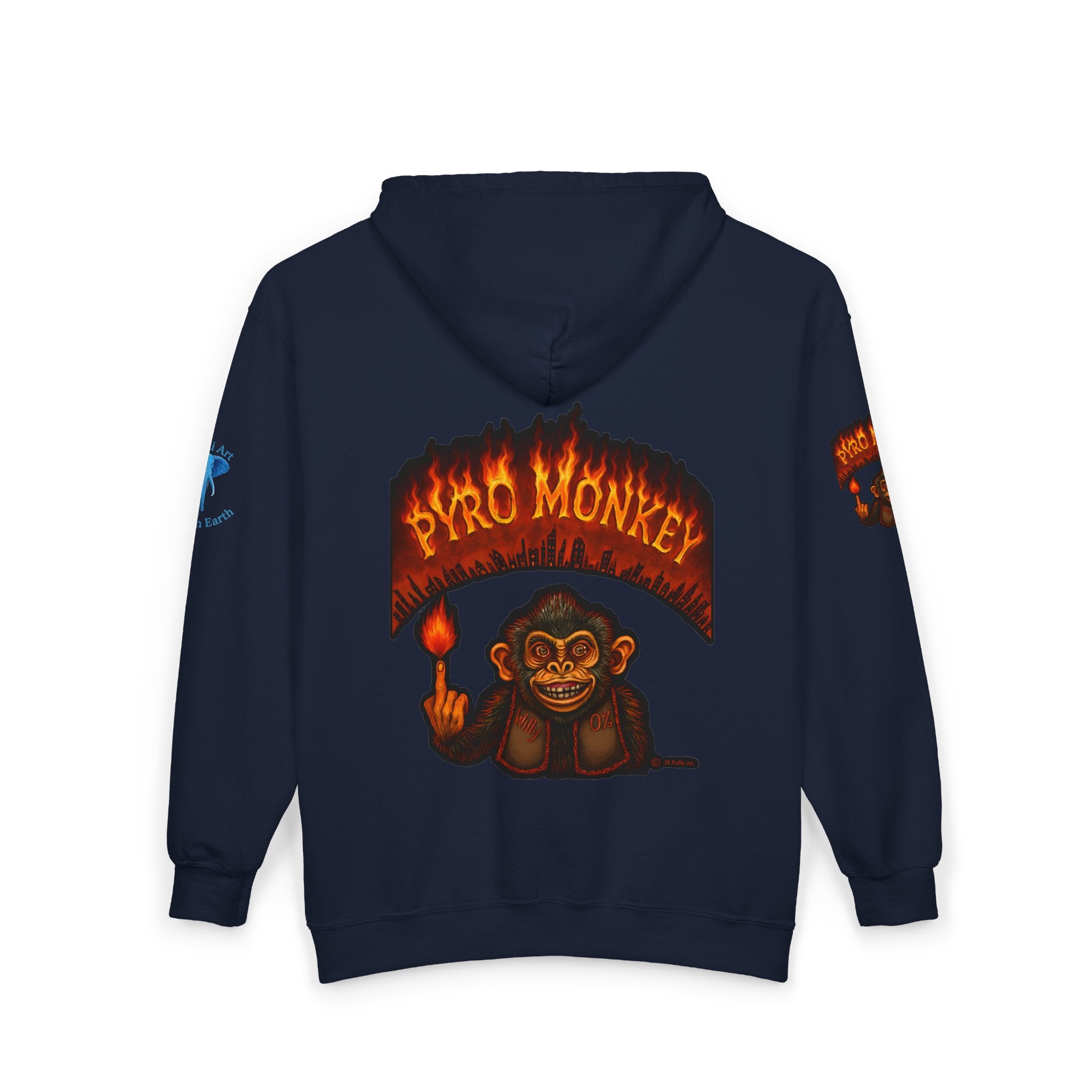 Pyro Monkey Zip Hoodie