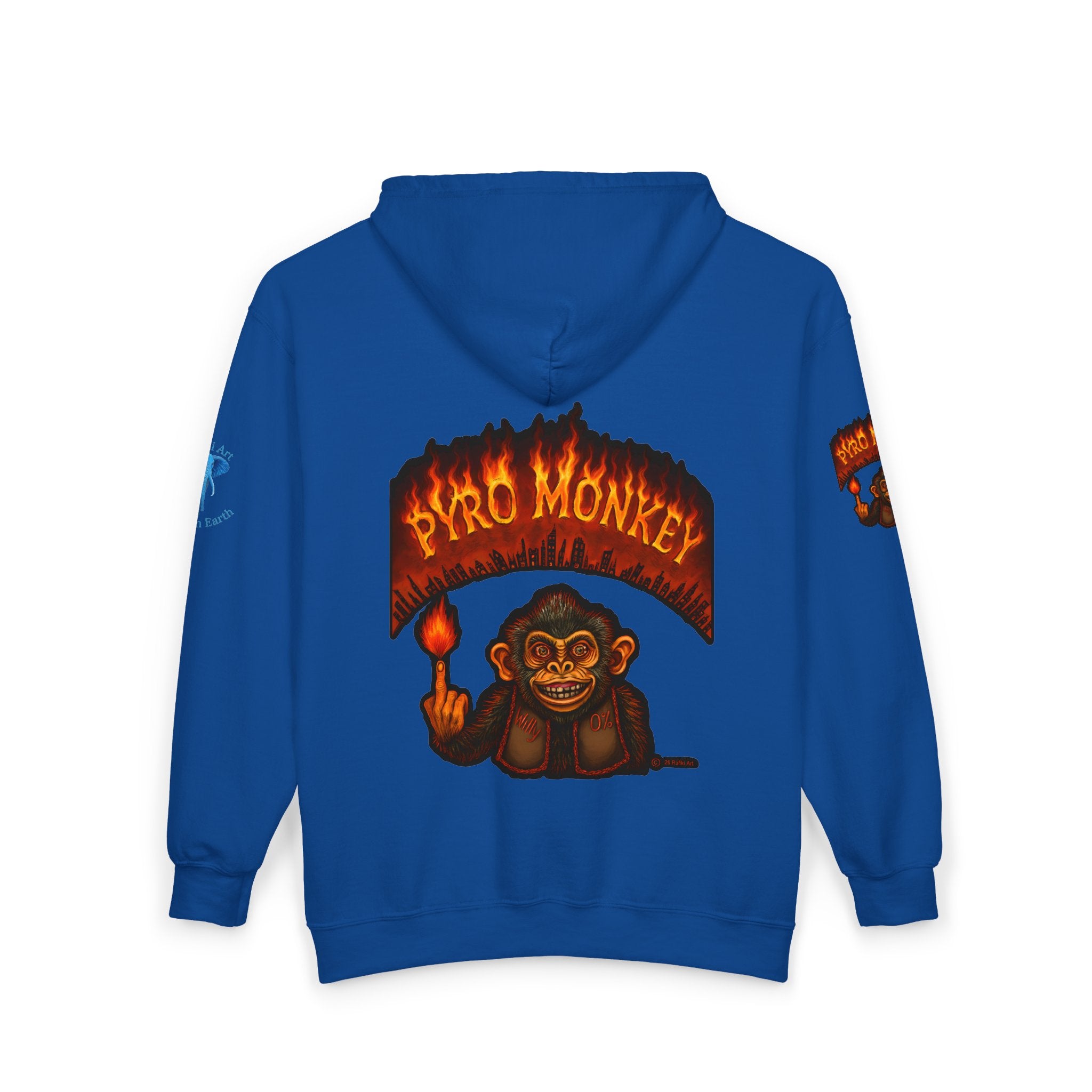 Pyro Monkey Zip Hoodie