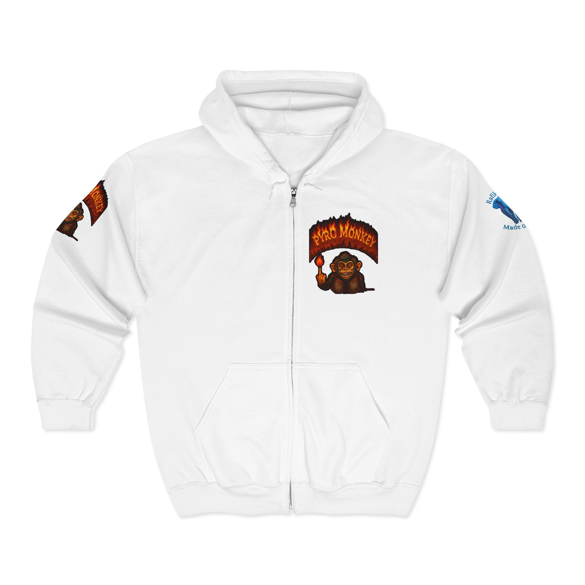 Pyro Monkey Zip Hoodie
