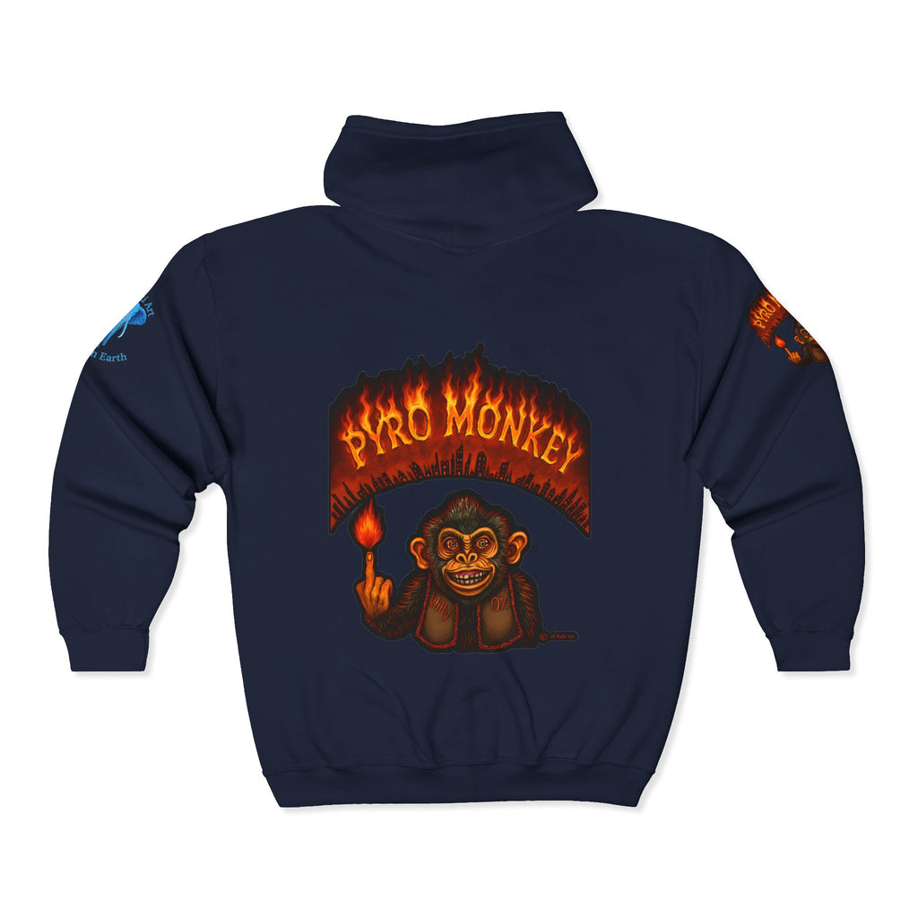 Pyro Monkey Zip Hoodie