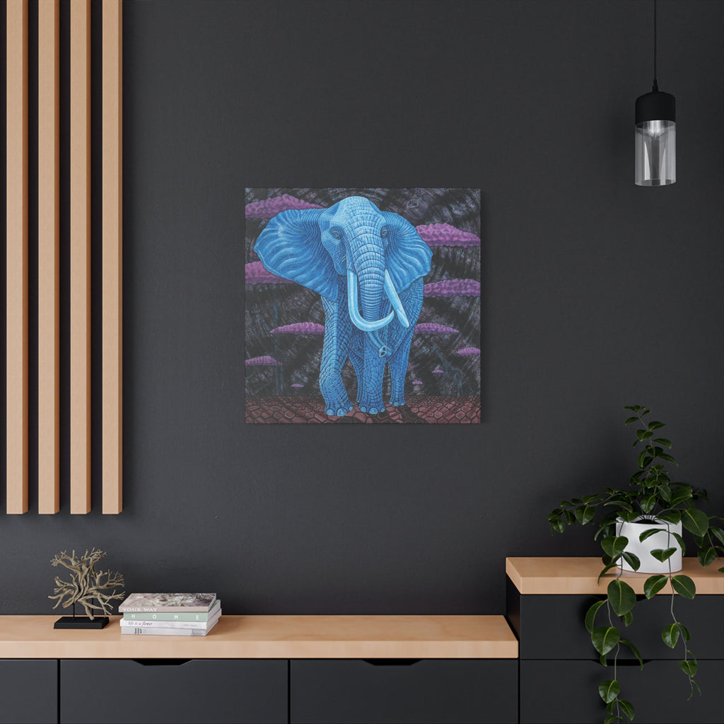 midnight at Lake Manyarra Stretched Canvas Print