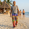 Black Honey Bees Pajama / Lounge Pants. Black