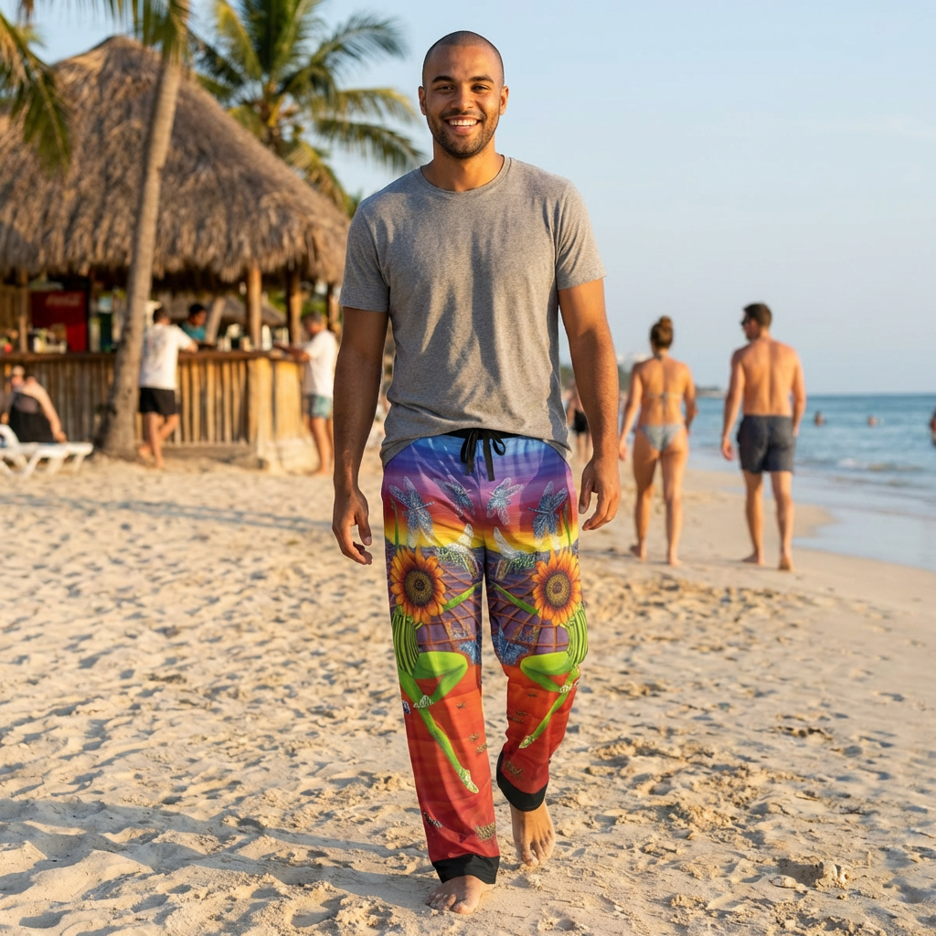 Honey and The Bees Pajama / Lounge Pants. Black