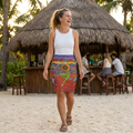 Honey & The Bee Pencil Skirt — Tropical Paradise Floral Print