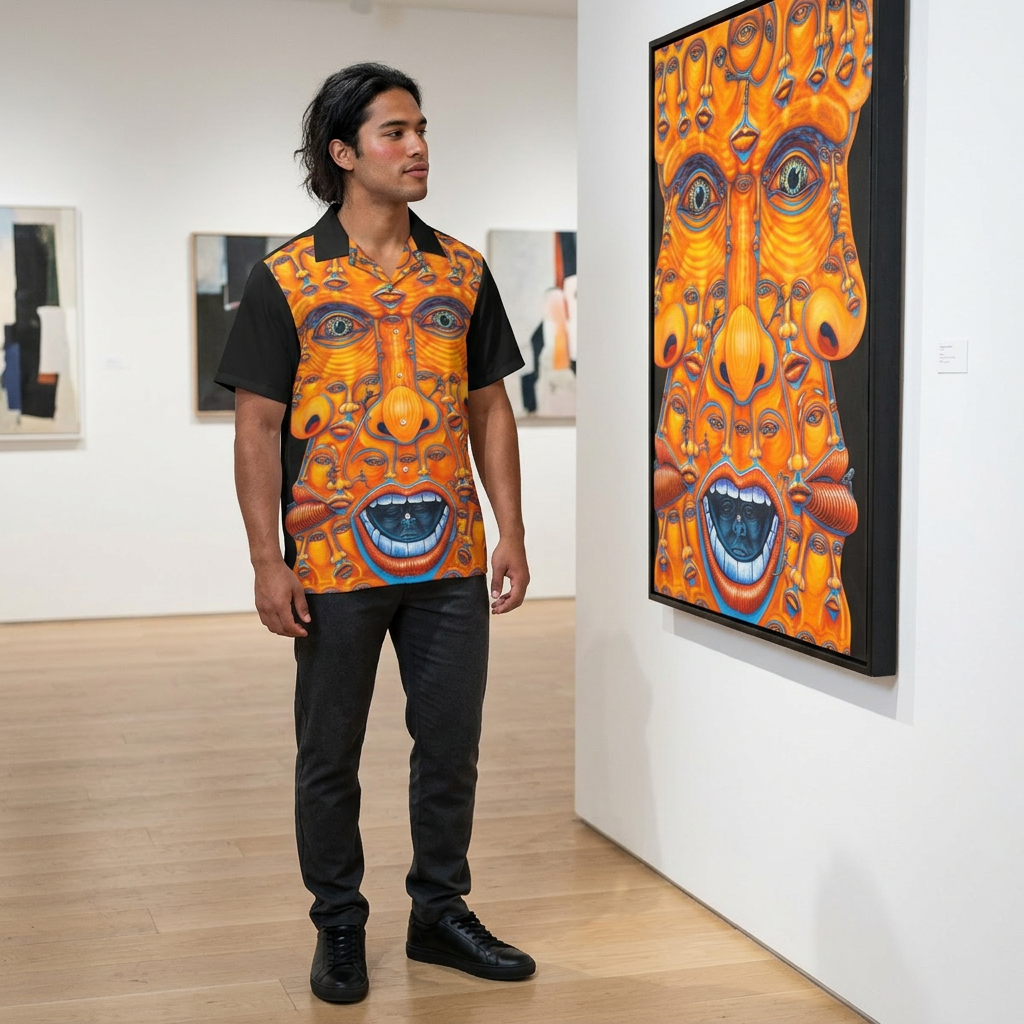 Escape My Mind Hawaiian Shirt — Men's AOP Art Print