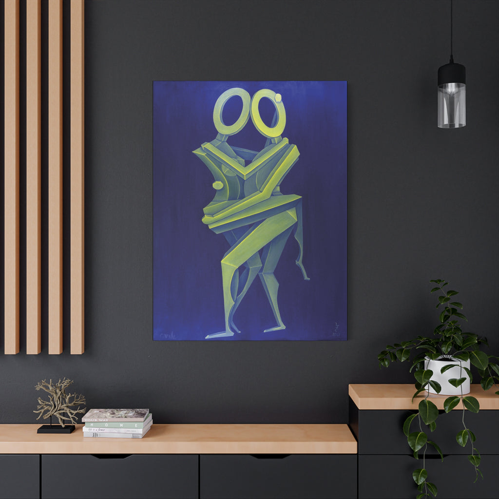 The Lovers Lovers Stretched Canvas Print