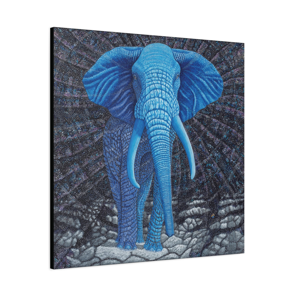 Safari Blue 2, Stretched Canvas Print
