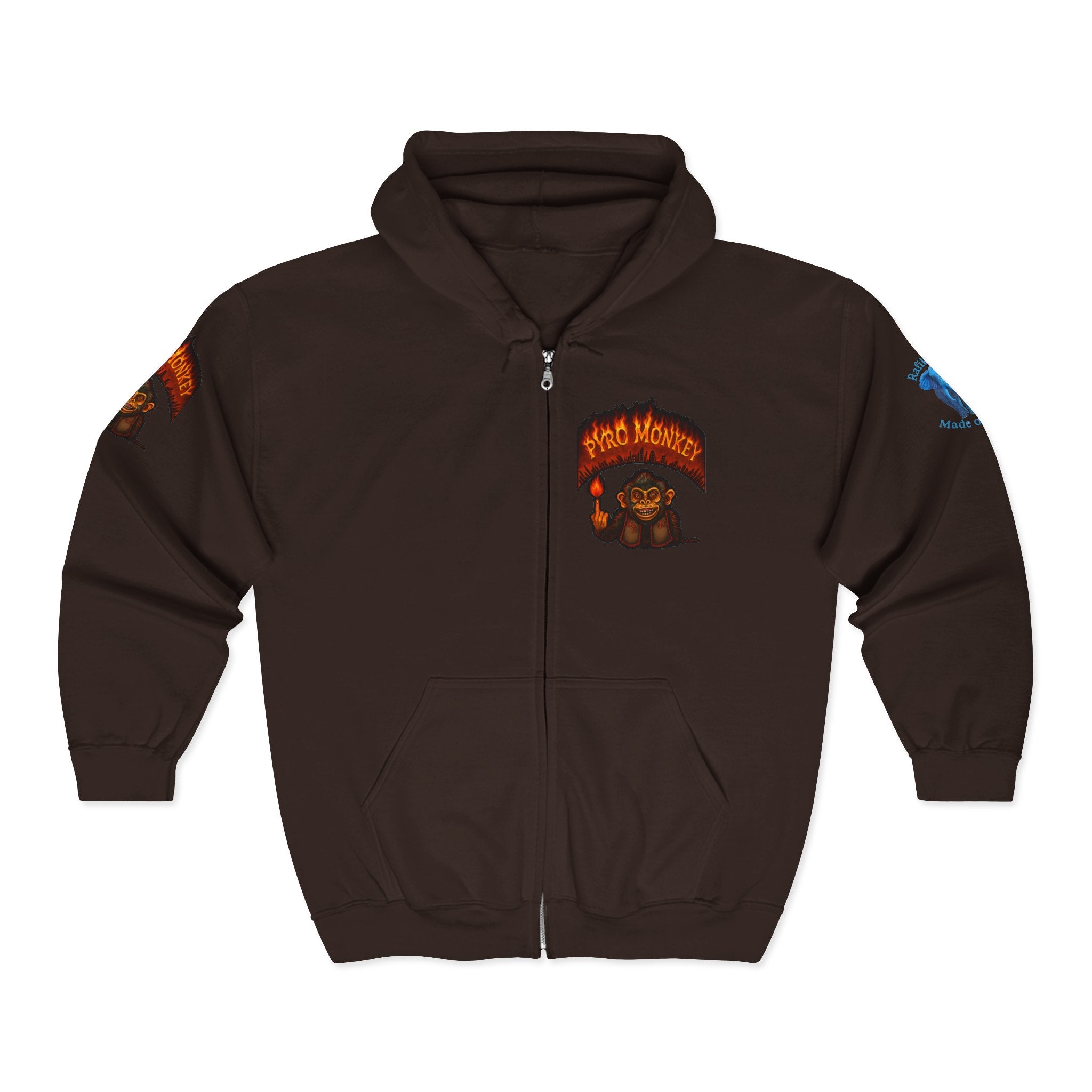 Pyro Monkey Zip Hoodie