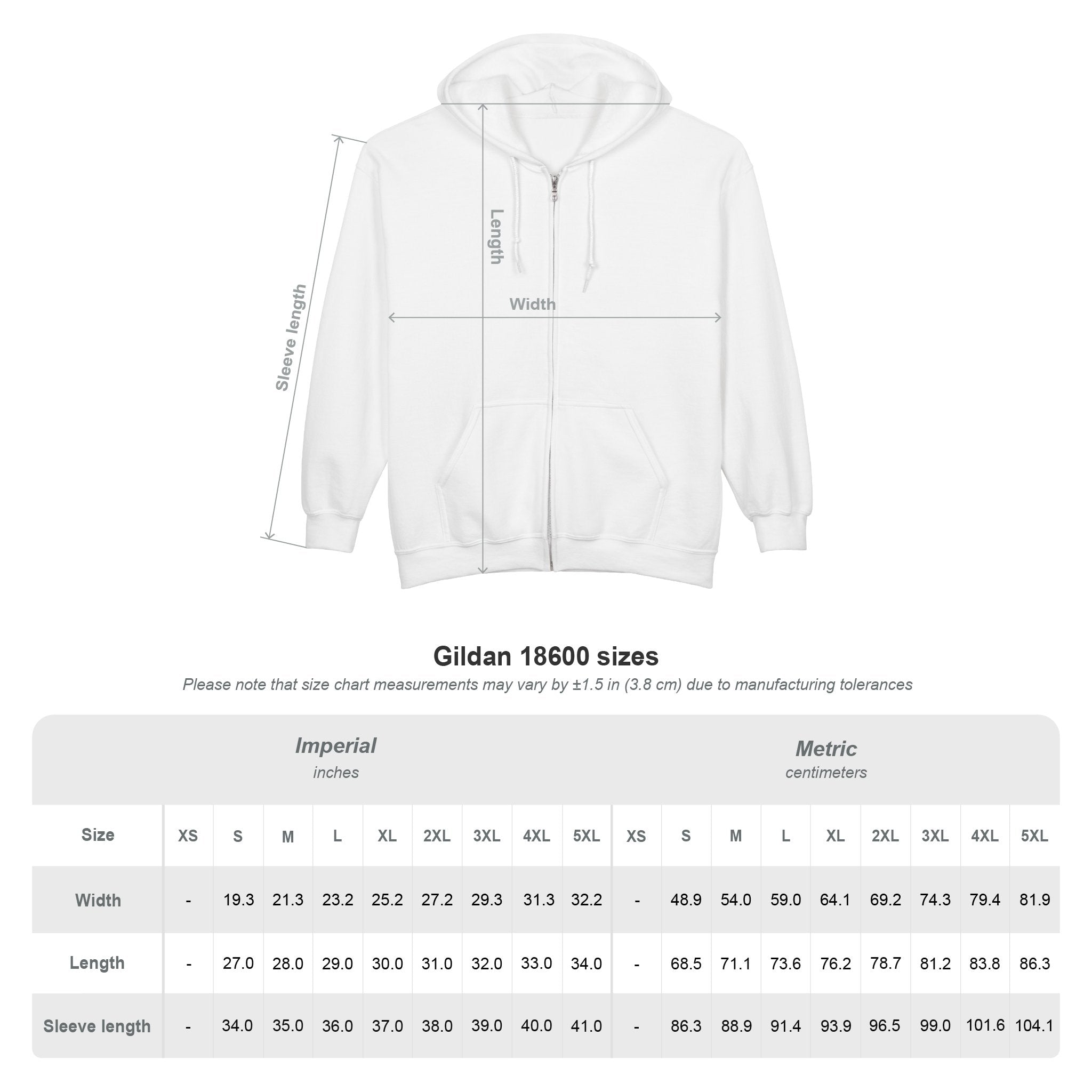 Blue Elephant Full-Zip Hoodie