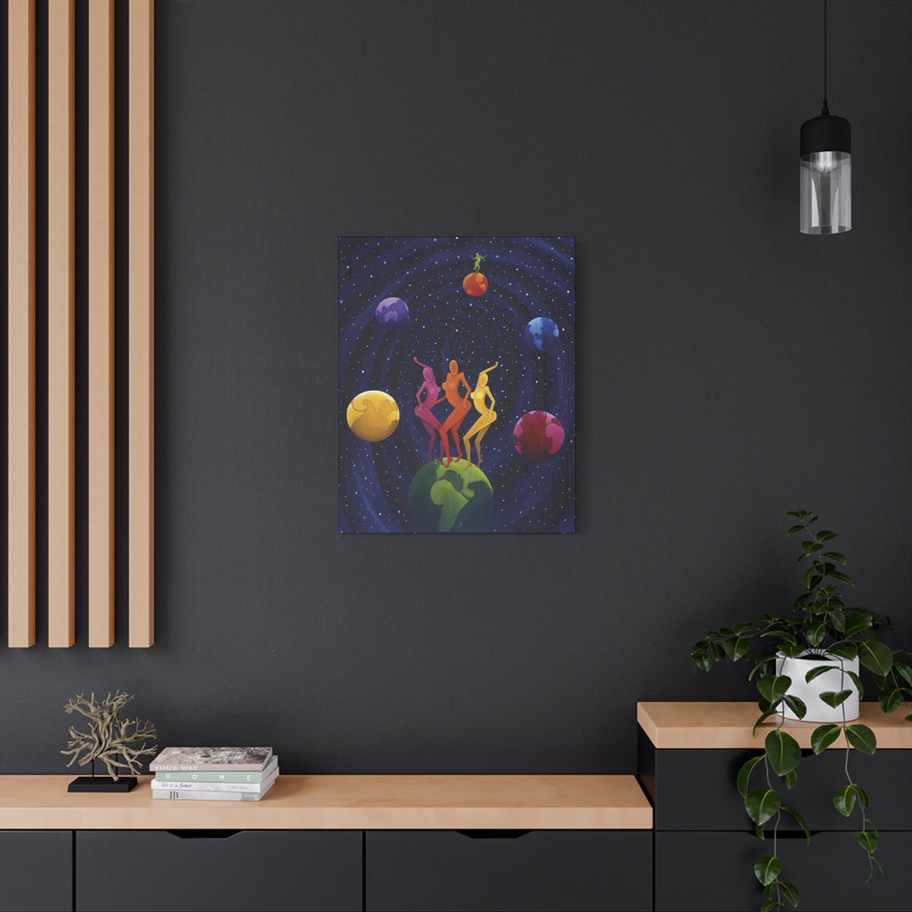 The lovers  Star Crossed Lovers Stretched Canvas Print