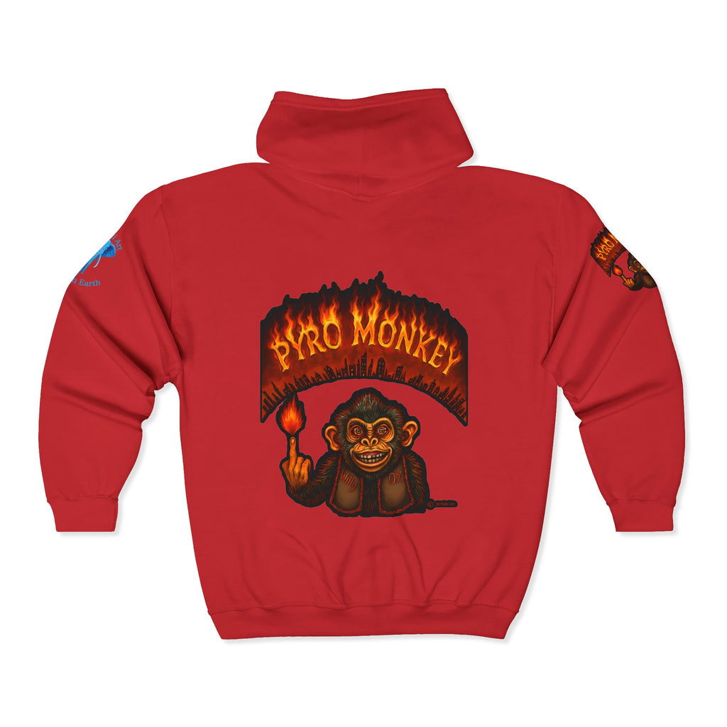 Pyro Monkey Zip Hoodie