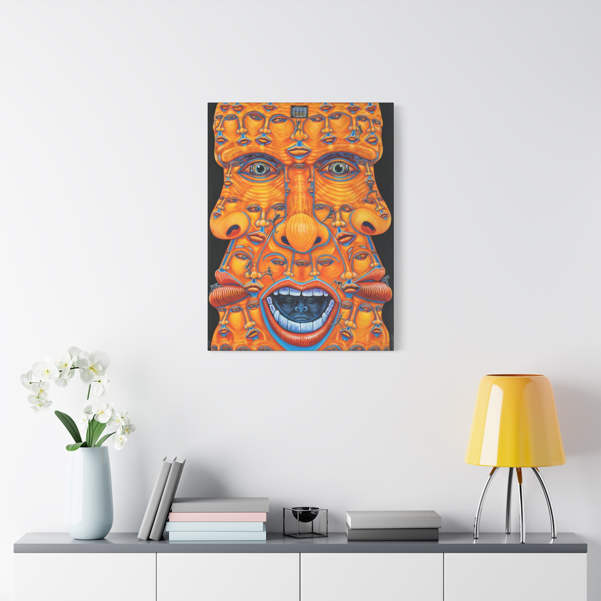 1D. Trying to escape my mind. Stretched Canvas Print — LJ Camille Art