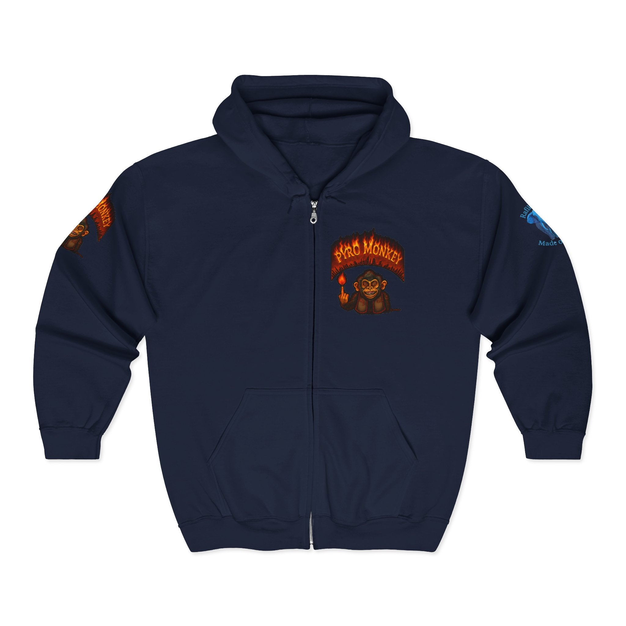 Pyro Monkey Zip Hoodie