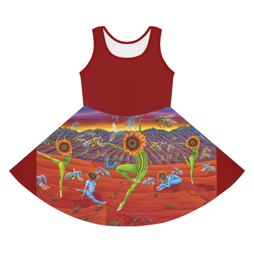 Honey & Bees Nature Sleeveless Sundress