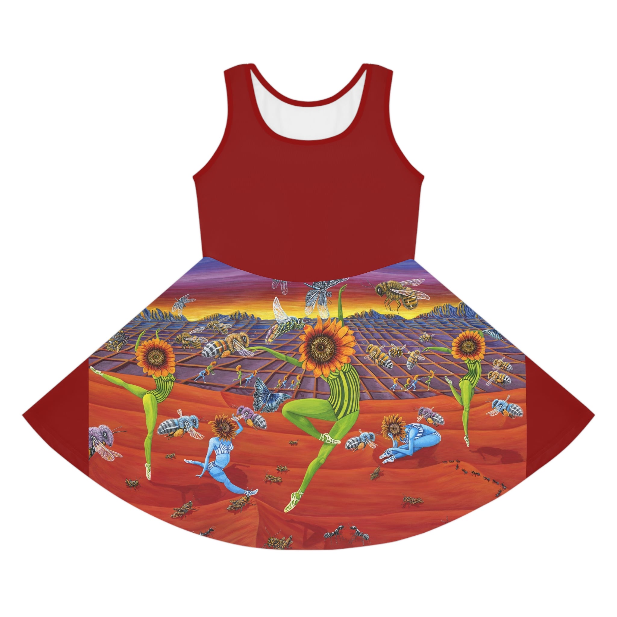 Honey & Bees Nature Sleeveless Sundress