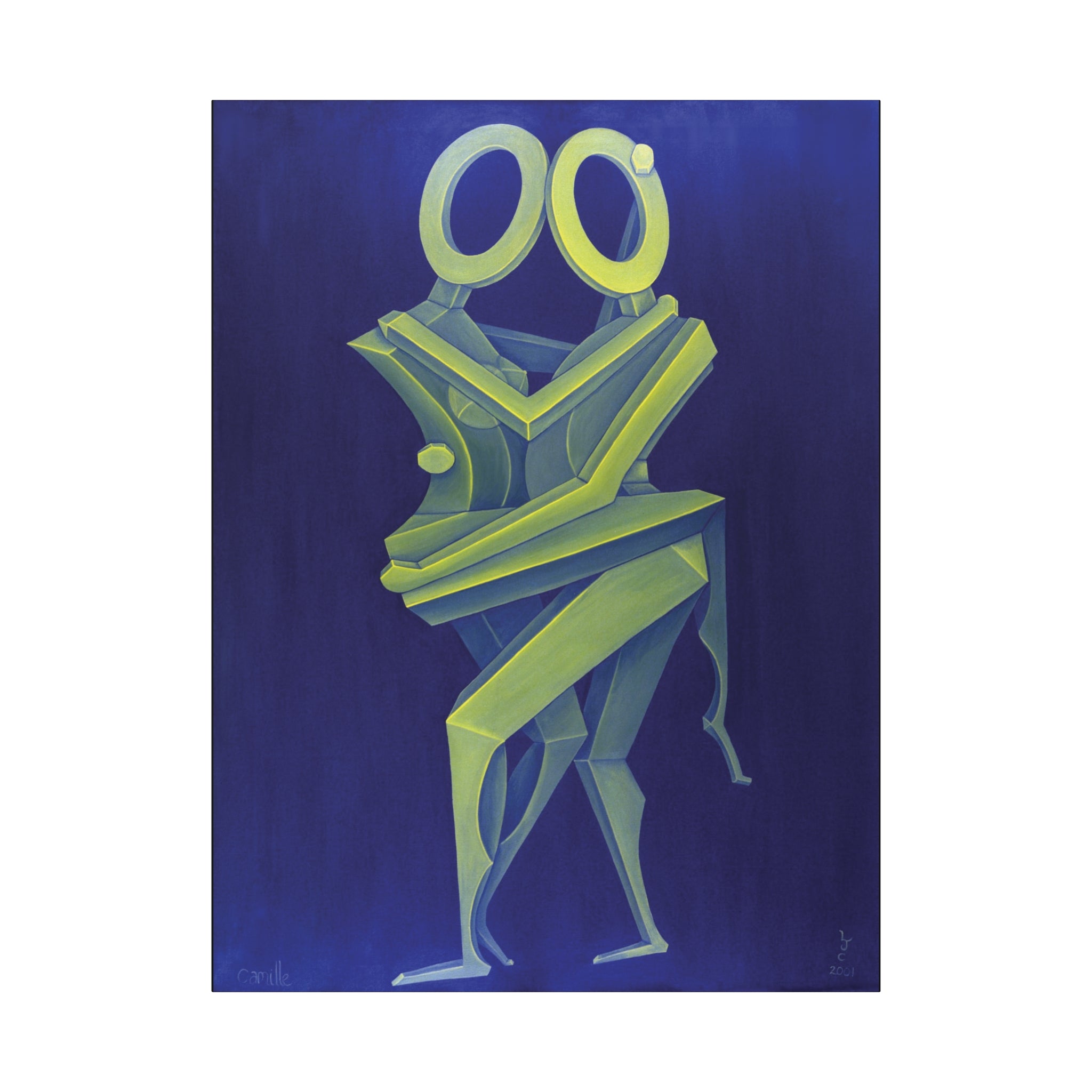 2A. The Lovers Lovers Stretched Canvas Print