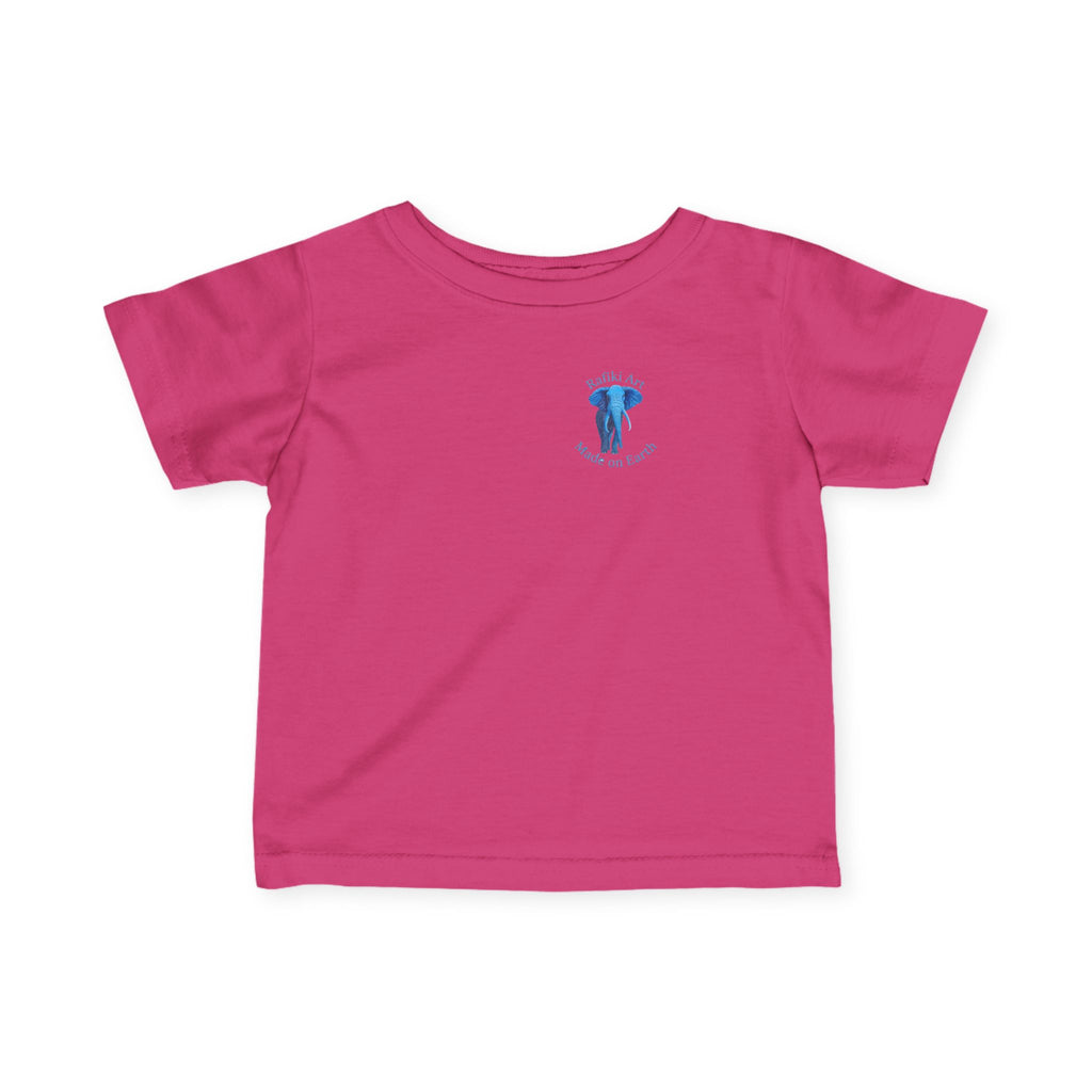 Blue Safari Elephant Infant Tee