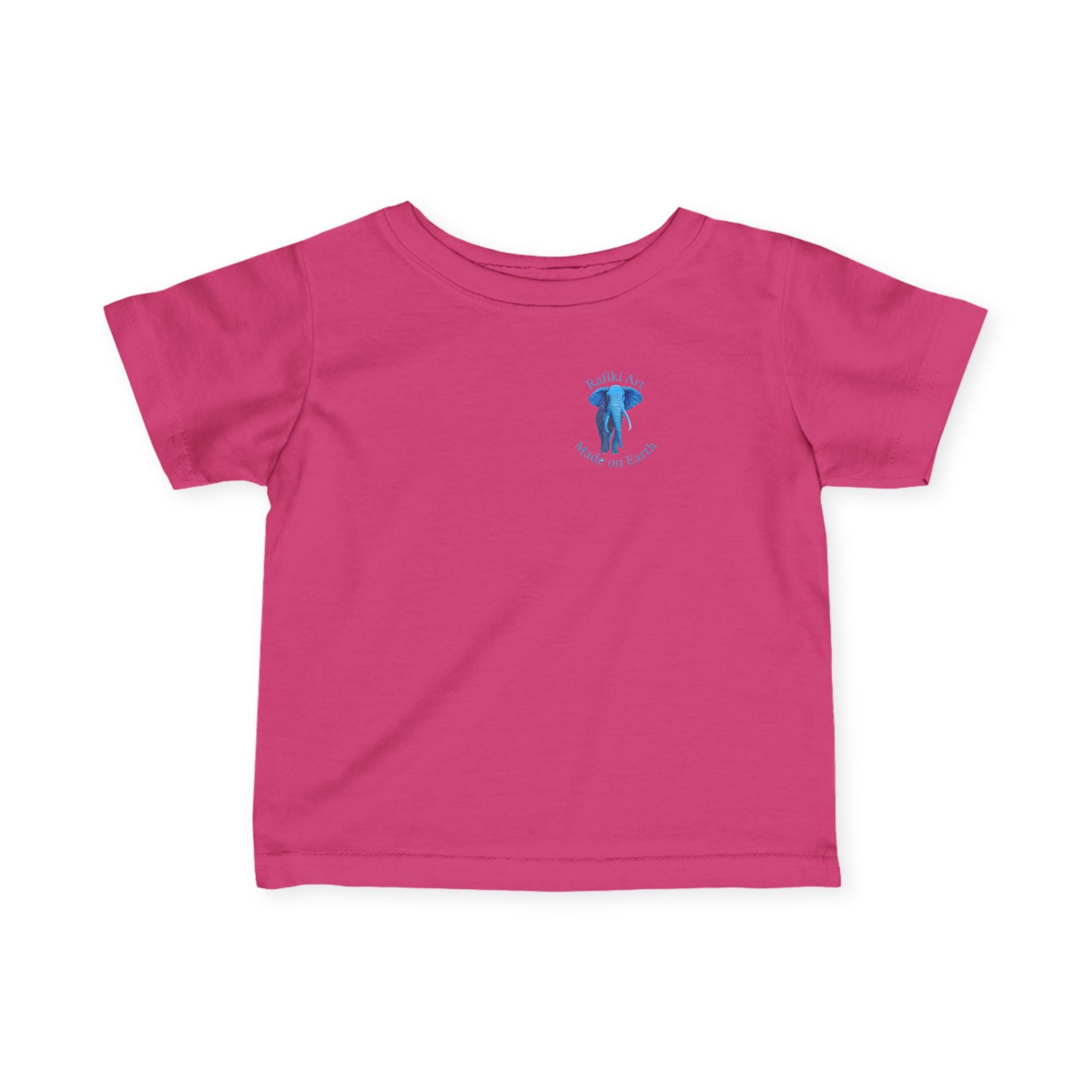 Blue Safari Elephant Infant Tee