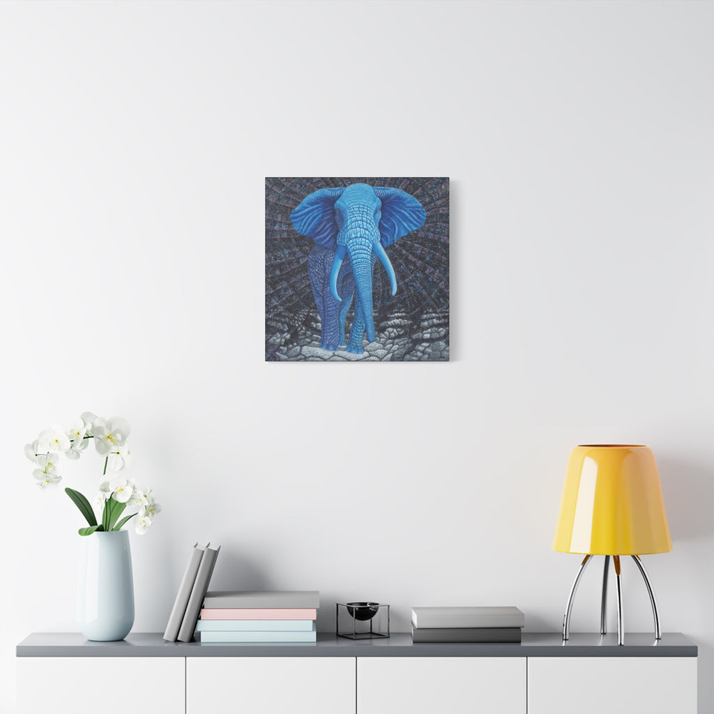 Safari Blue 2, Stretched Canvas Print