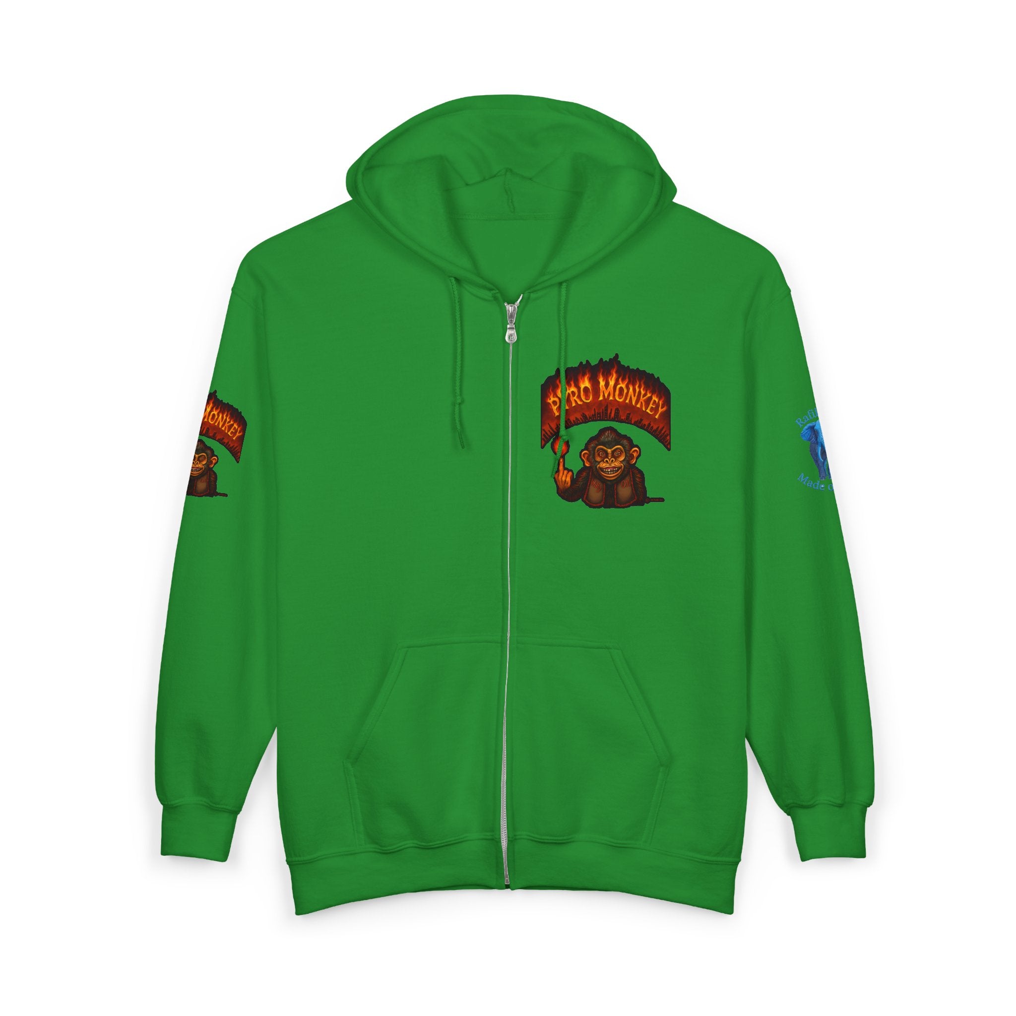 Pyro Monkey Zip Hoodie