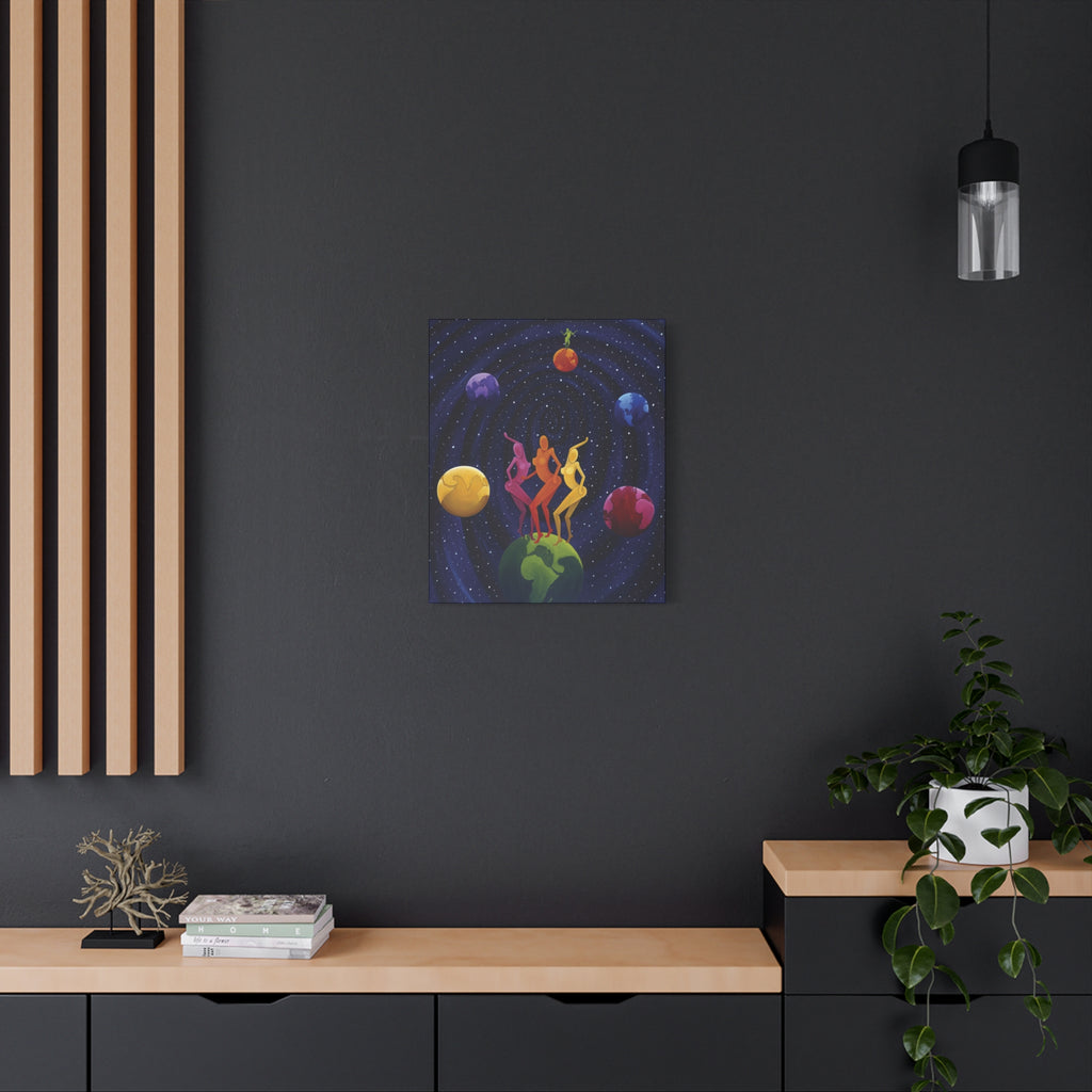The lovers  Star Crossed Lovers Stretched Canvas Print