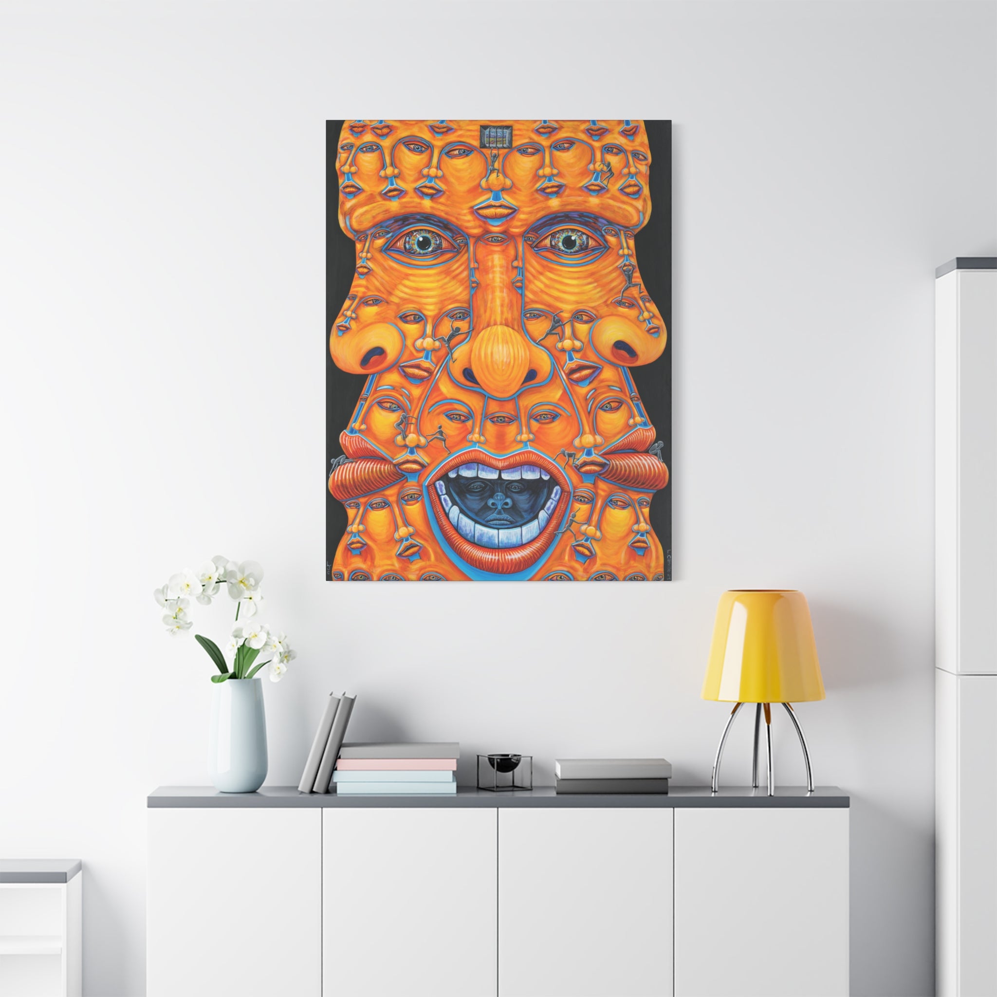 Trying to escape my mind. Stretched Canvas Print — LJ Camille Art