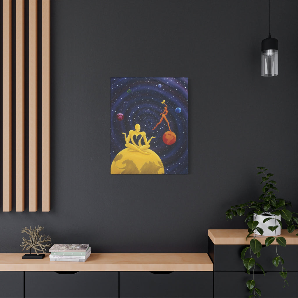 The Lover's. Worlds Apart. Stretched Canvas print