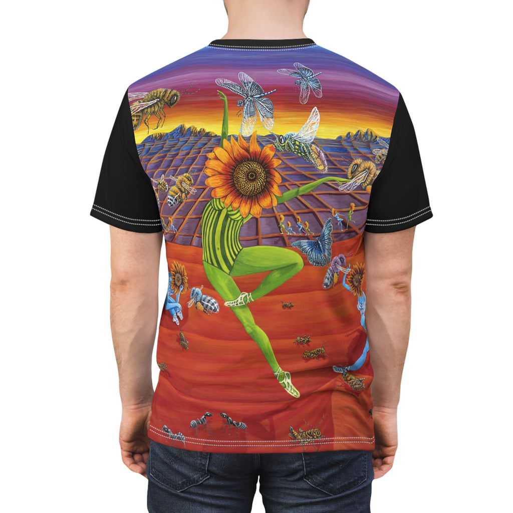 Honey and The Bees All-Over T-Shirt — Spring Floral AOP Tee