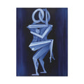 The Lover's Blue. Stretched Canvas Print