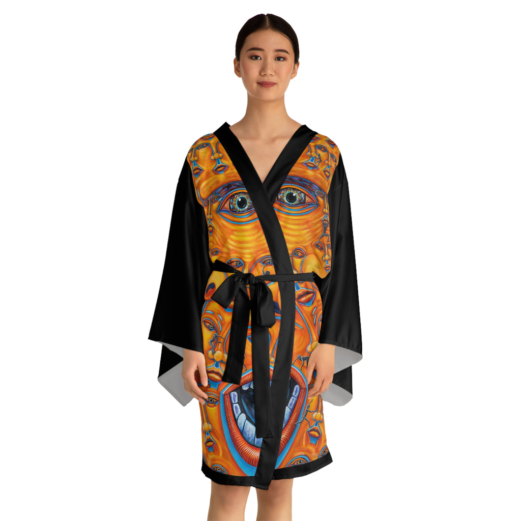 Escape My Mind' Long Sleeve Kimono Robe
