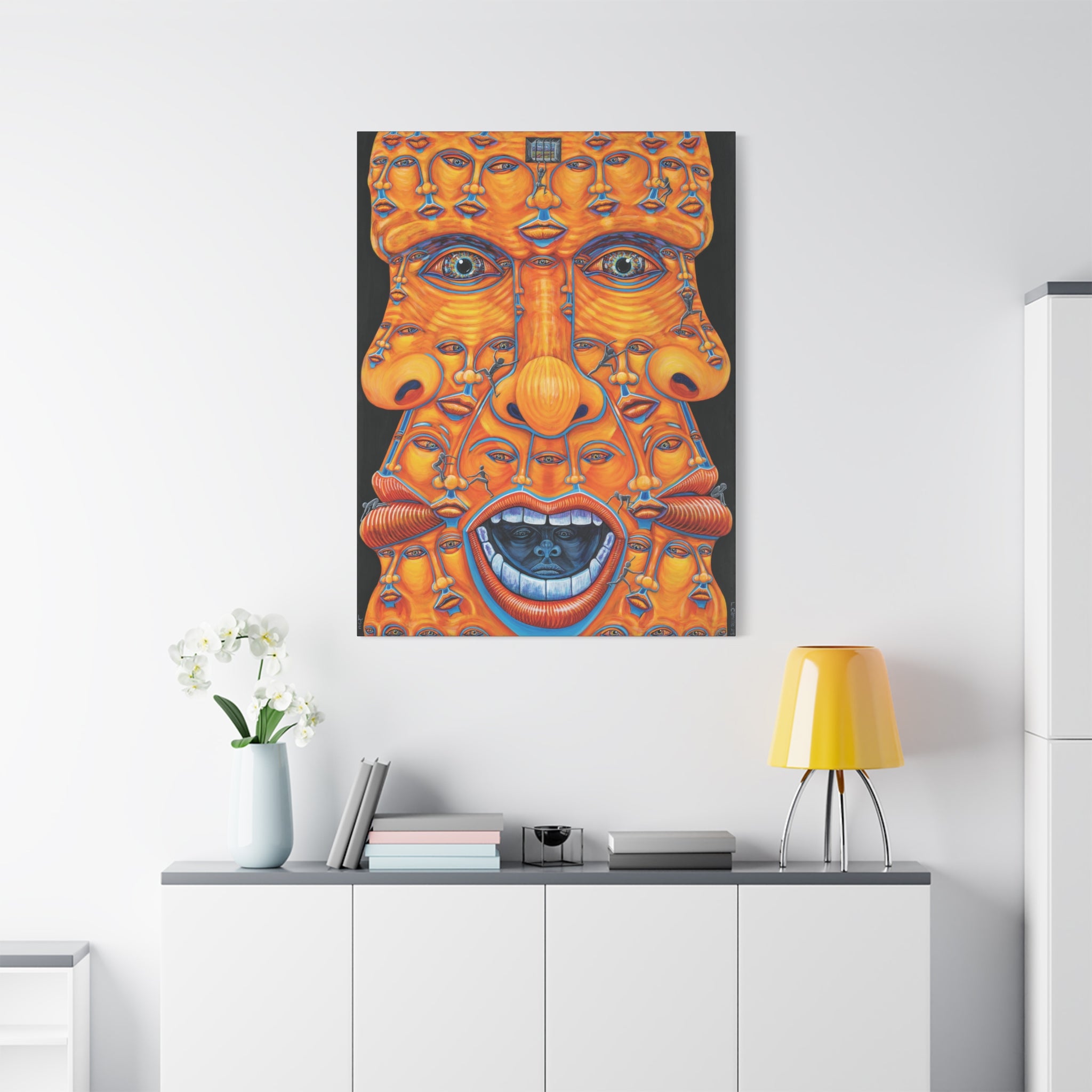 1E. Trying to escape my mind.  Stretched Canvas Print