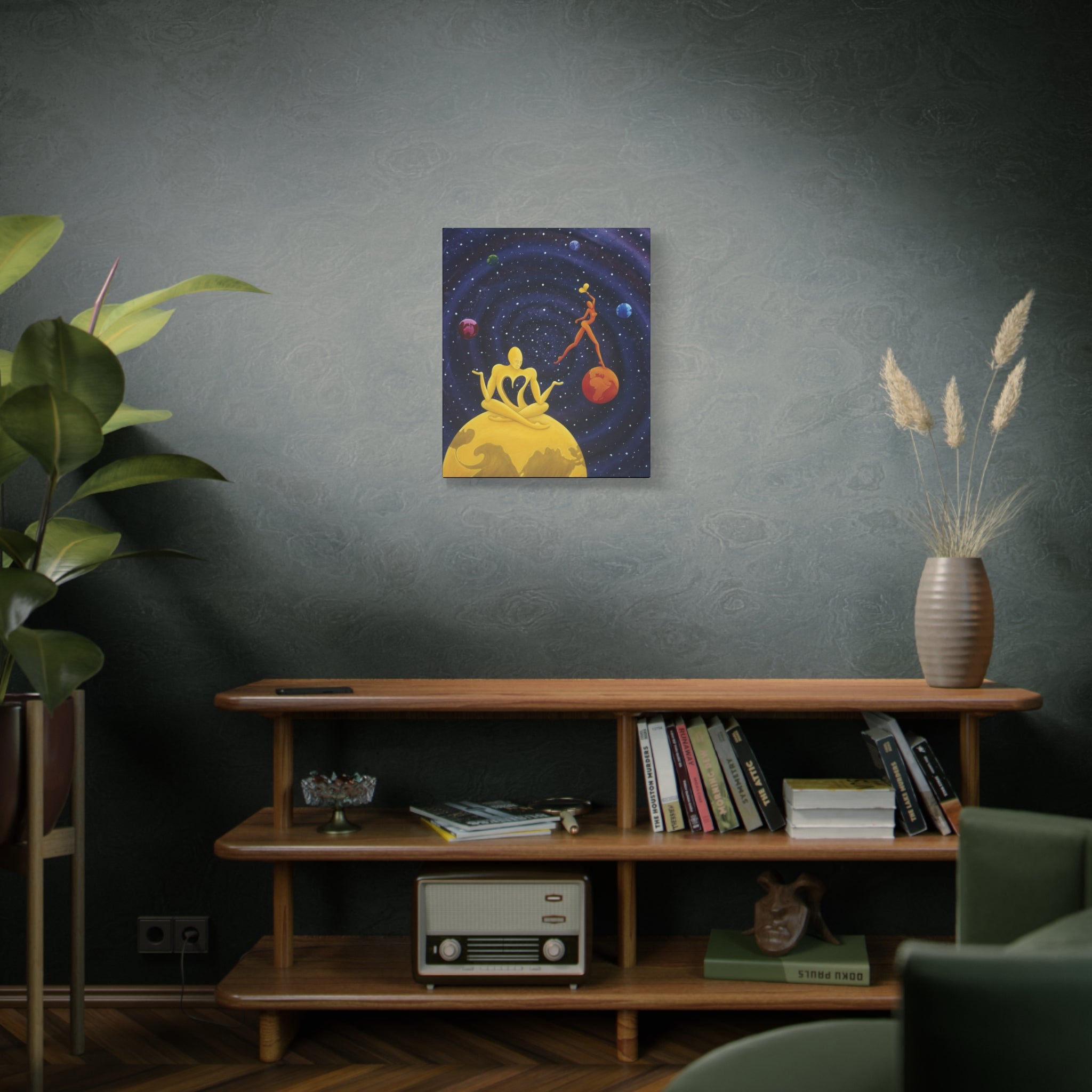 1H. The Lover's. Worlds Apart. Stretched Canvas print