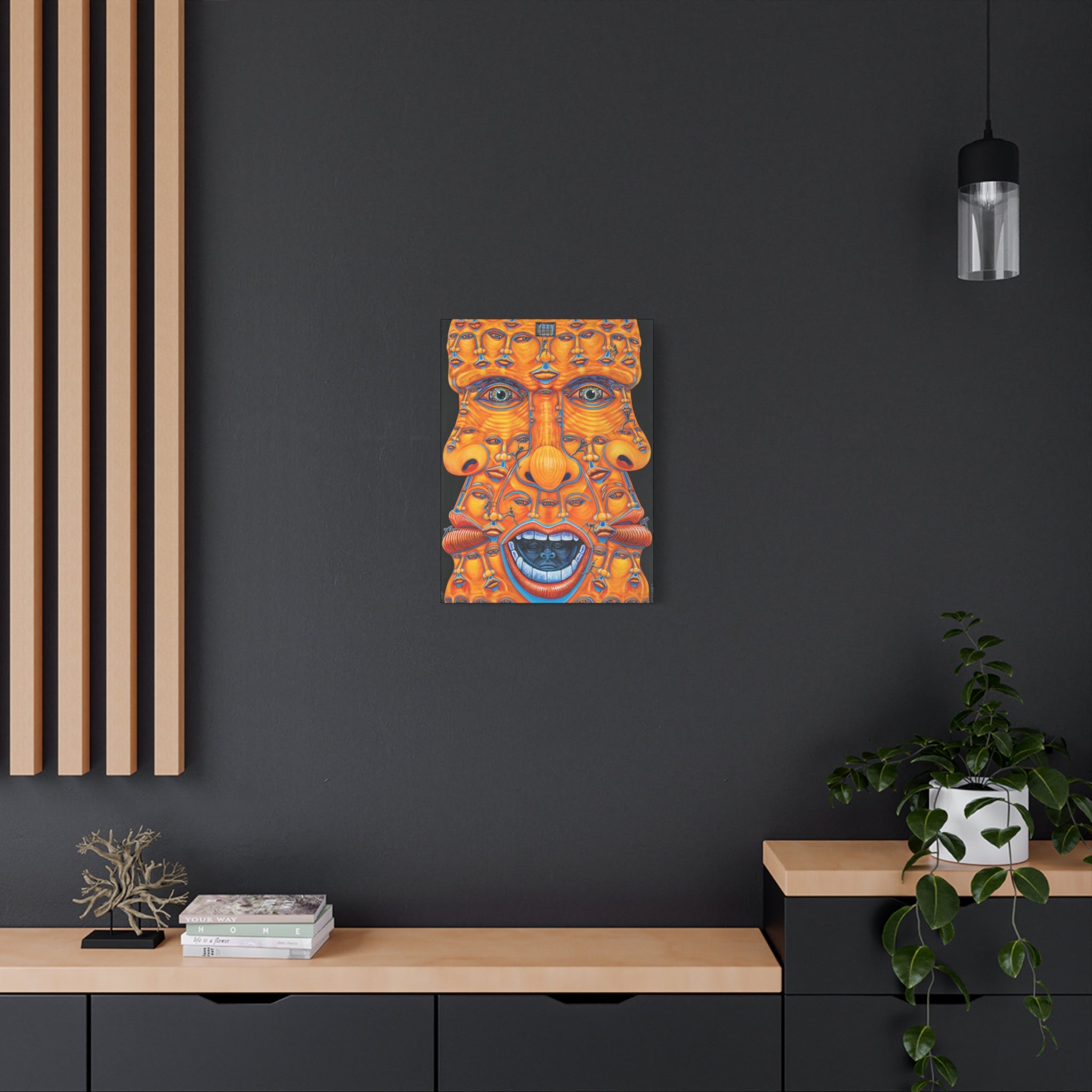Trying to escape my mind. Stretched Canvas Print — LJ Camille Art