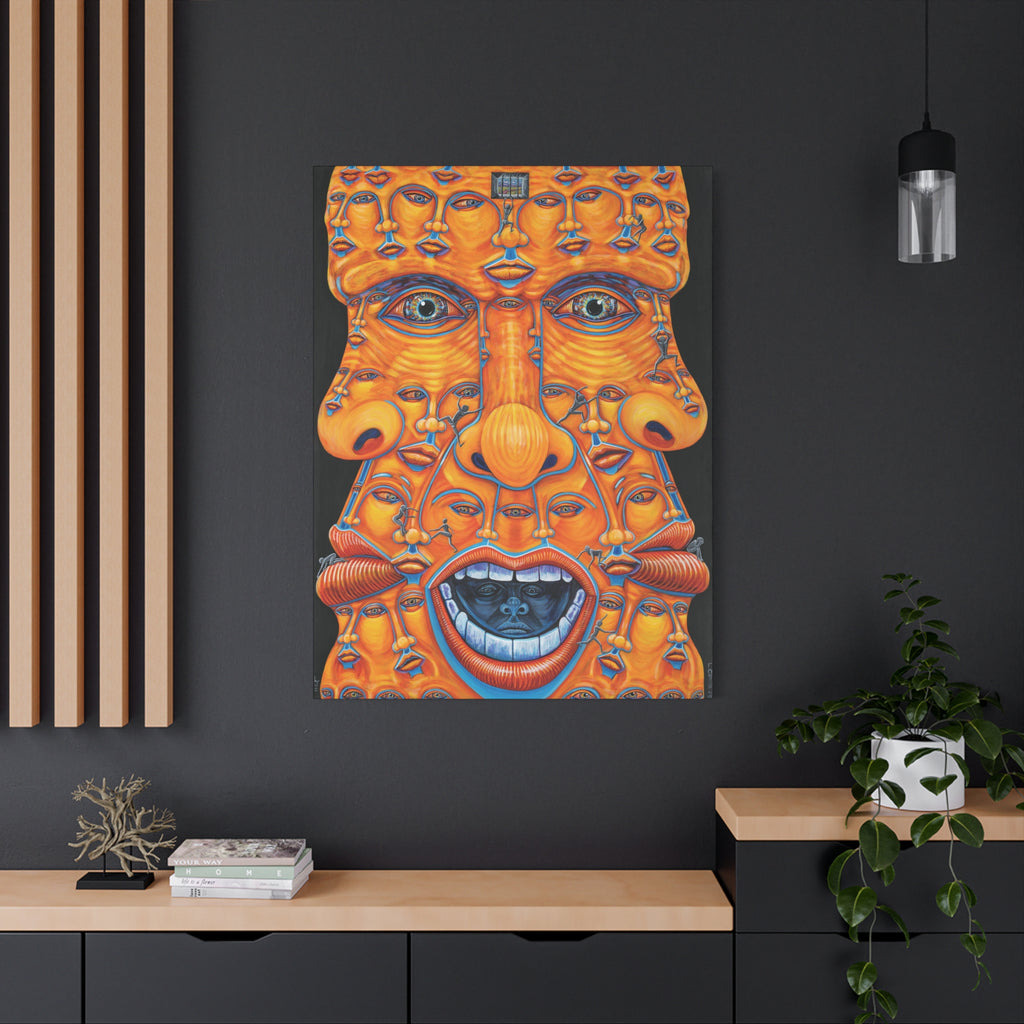 1E. Trying to escape my mind.  Stretched Canvas Print