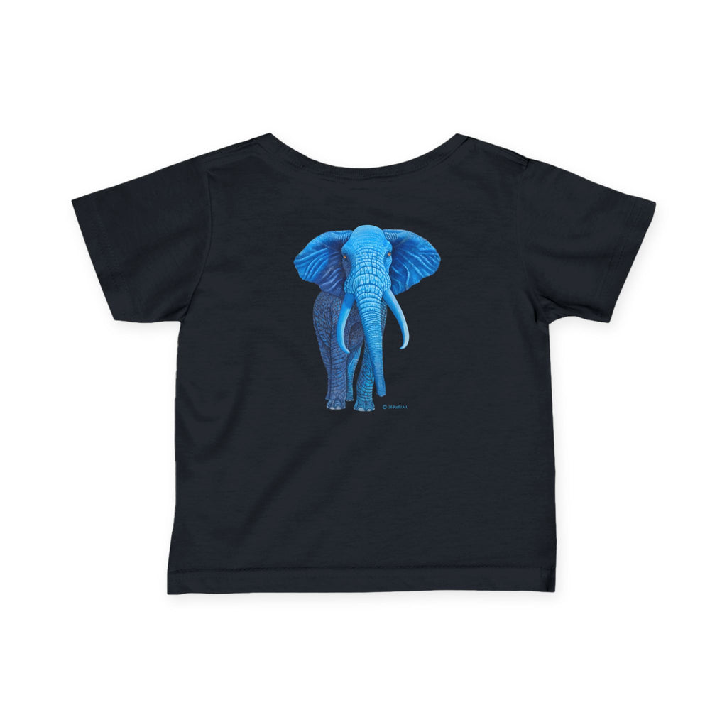 Blue Safari Elephant Infant Tee