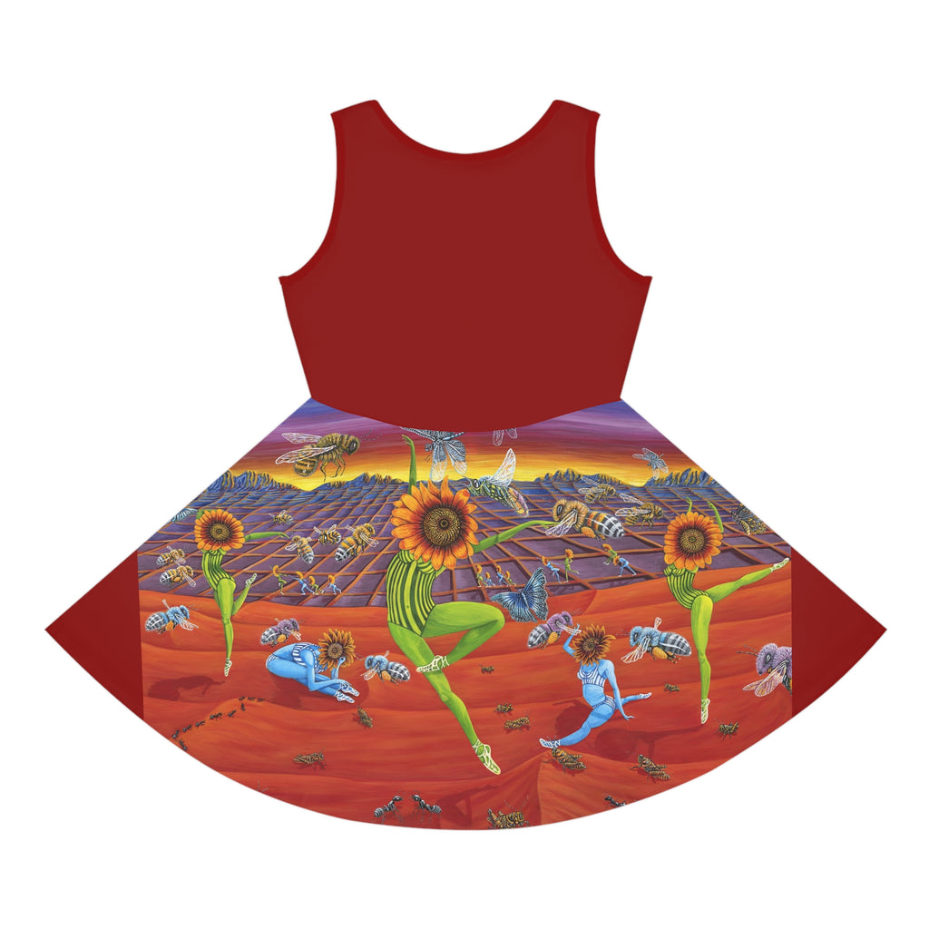 Honey & Bees Nature Sleeveless Sundress