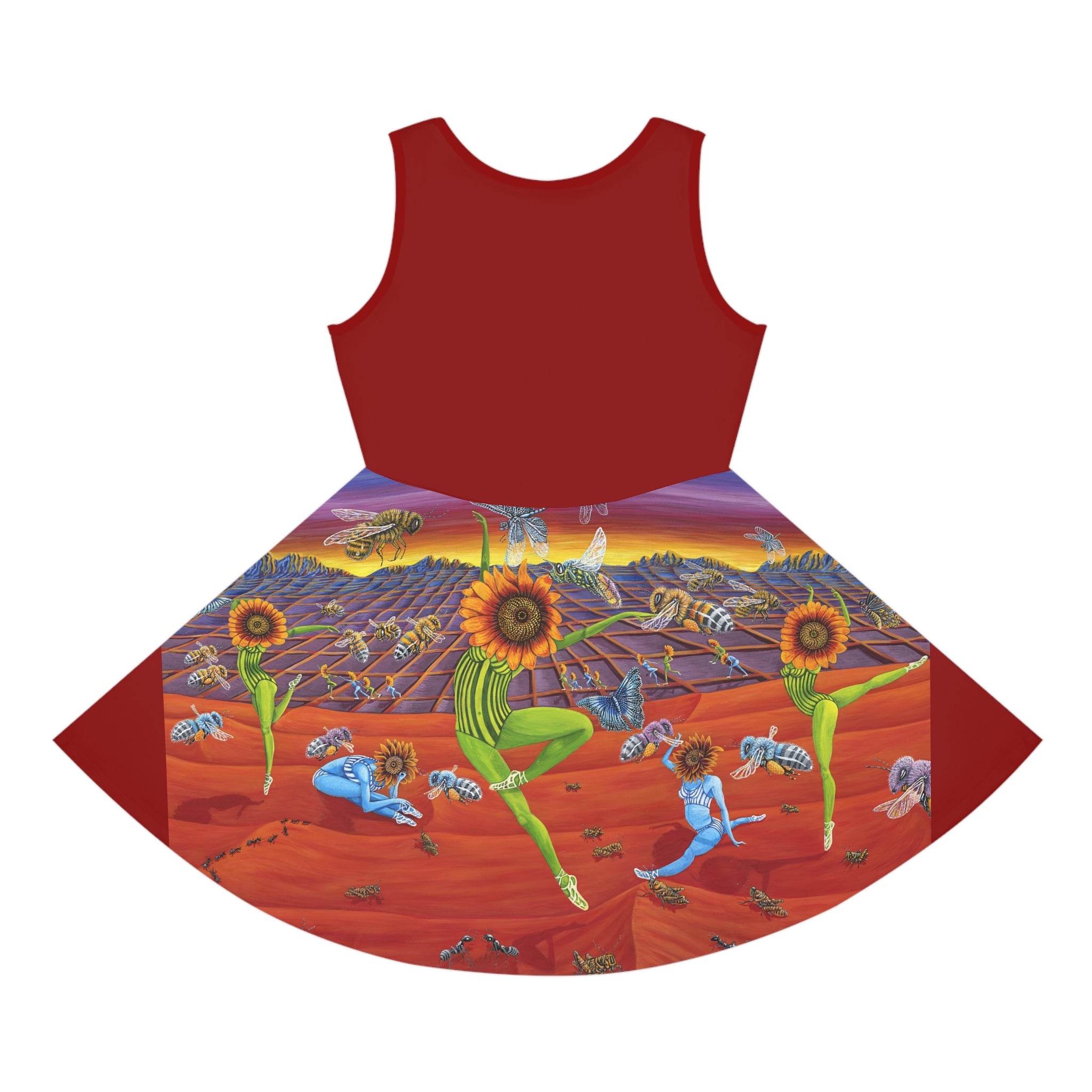 Honey & Bees Nature Sleeveless Sundress