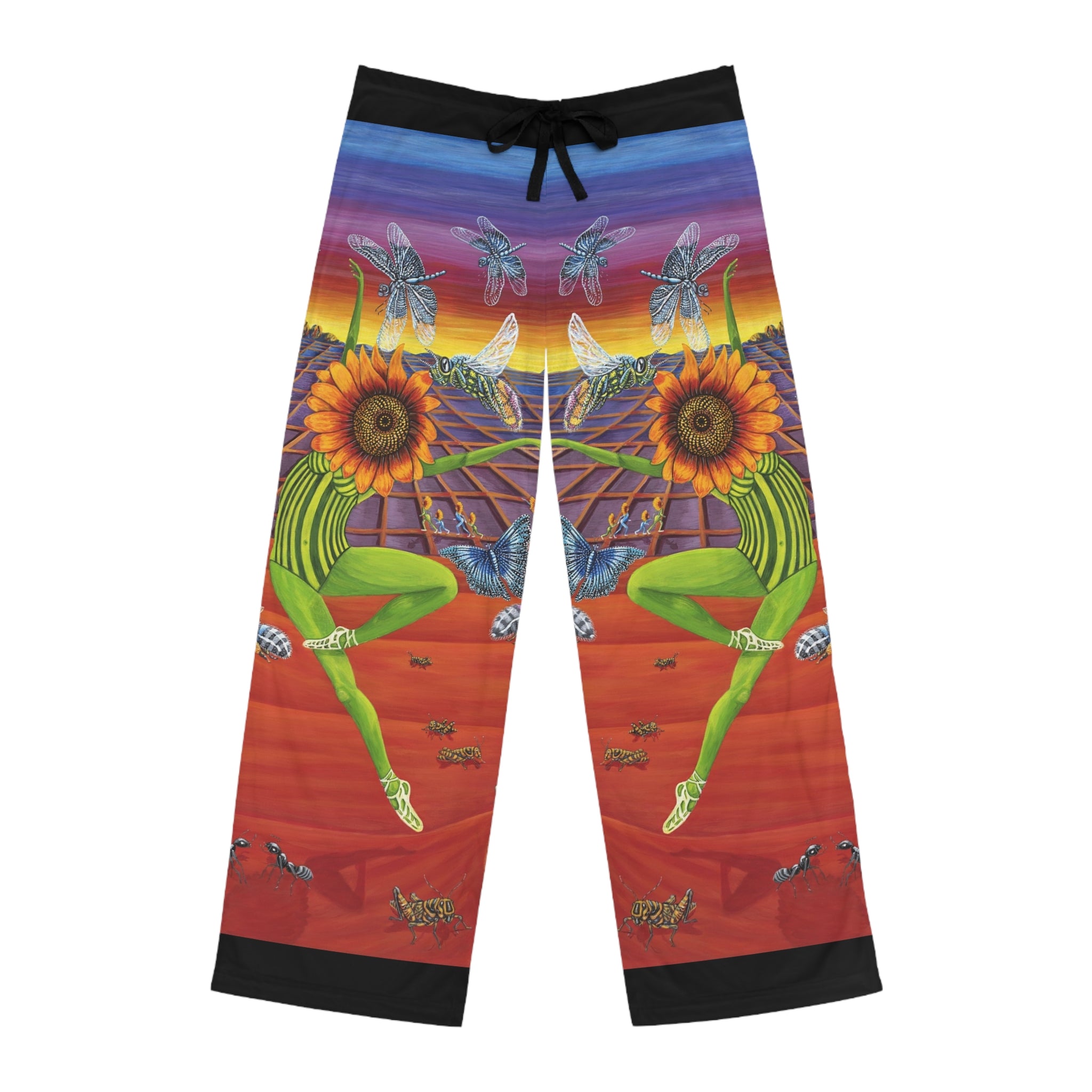 Honey and The Bees Pajama / Lounge Pants. Black