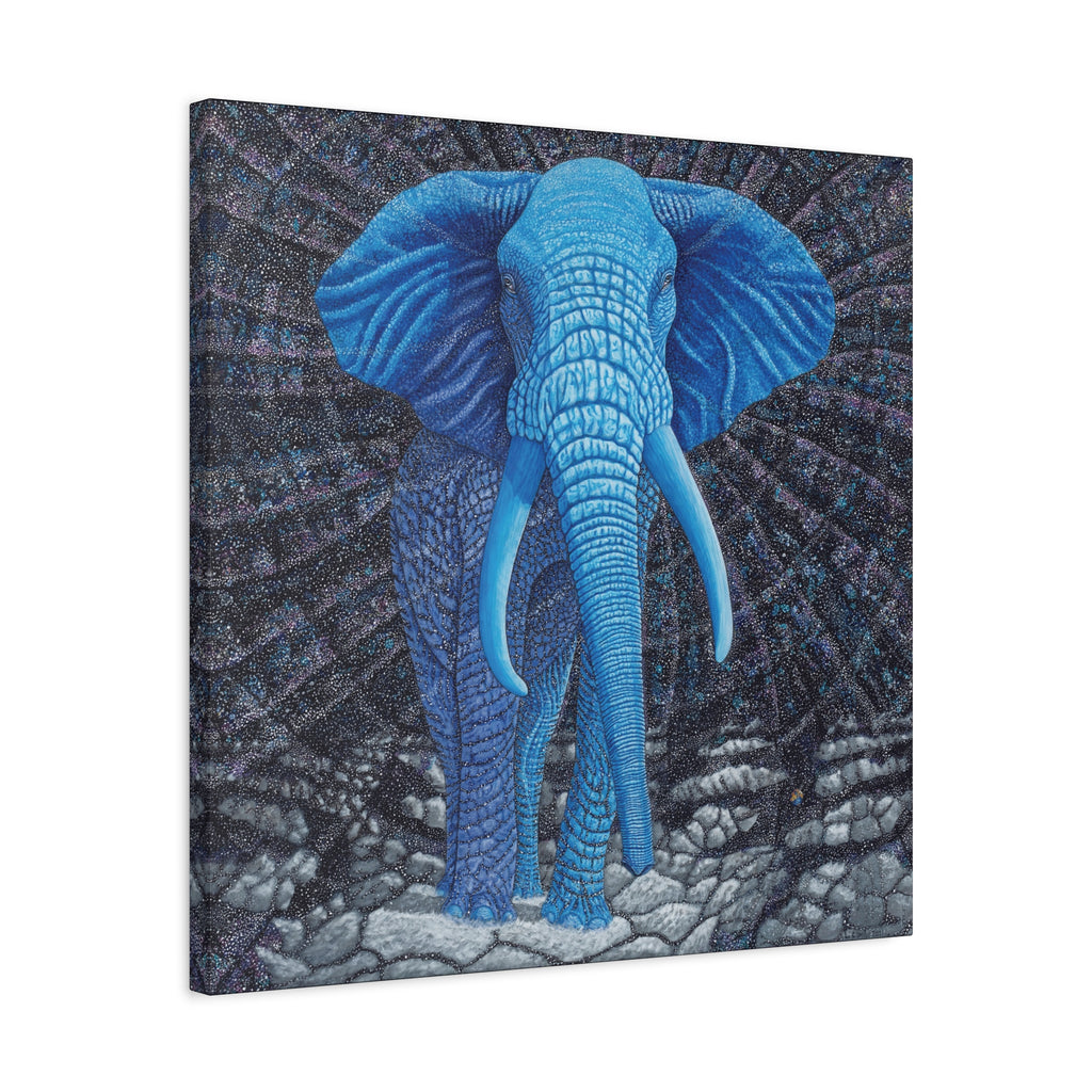 Safari Blue 2, Stretched Canvas Print