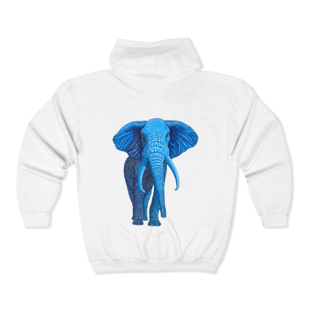 Blue Elephant Full-Zip Hoodie