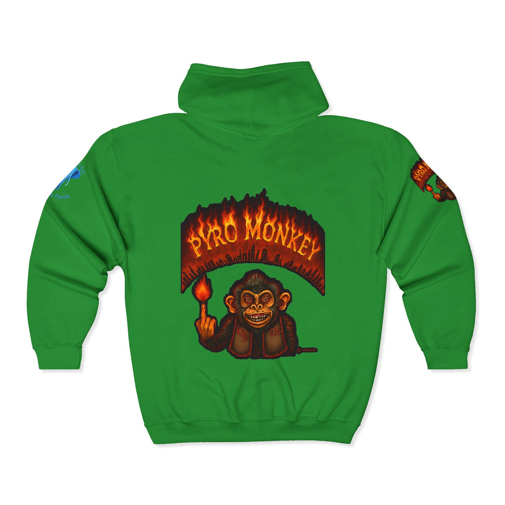 Pyro Monkey Zip Hoodie