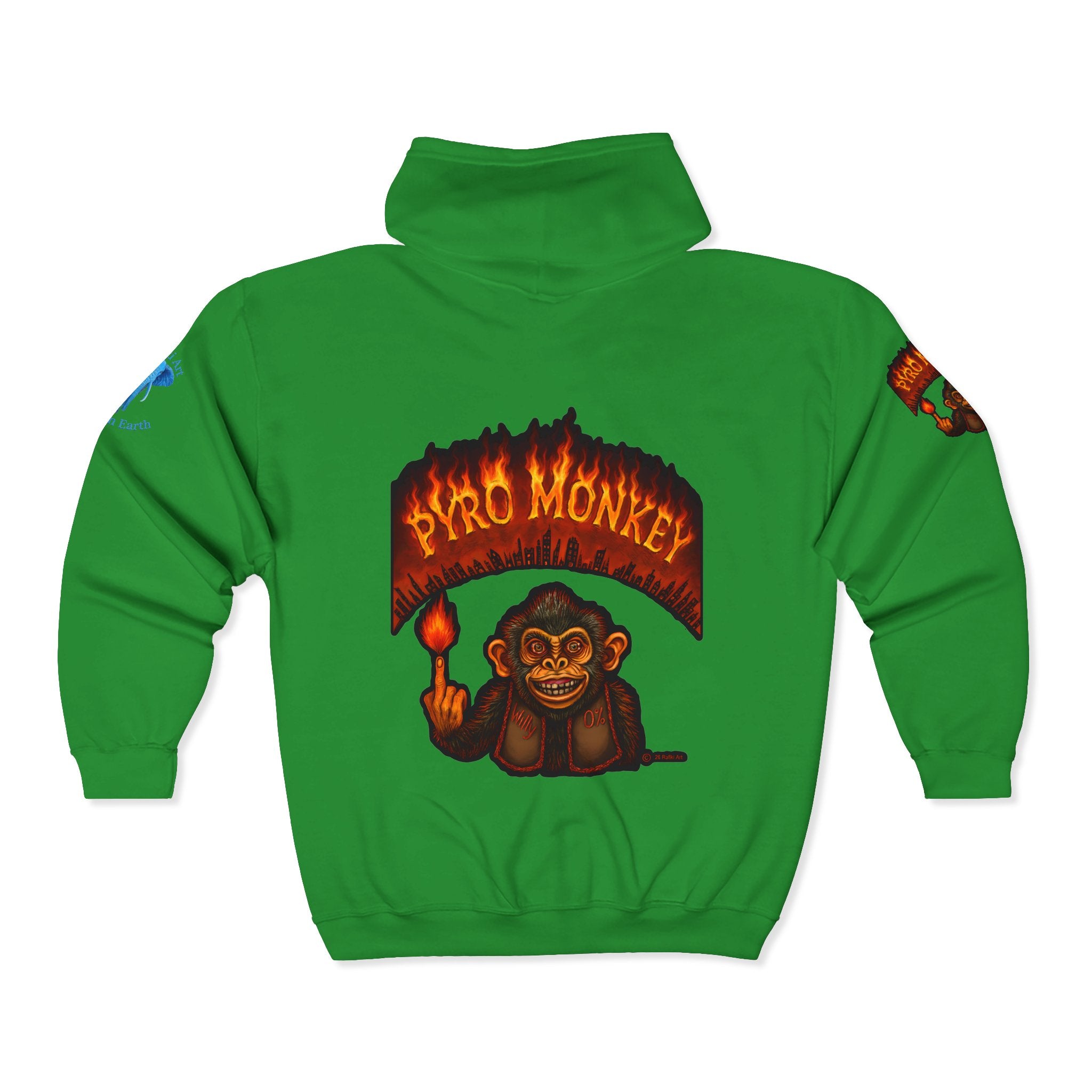 Pyro Monkey Zip Hoodie
