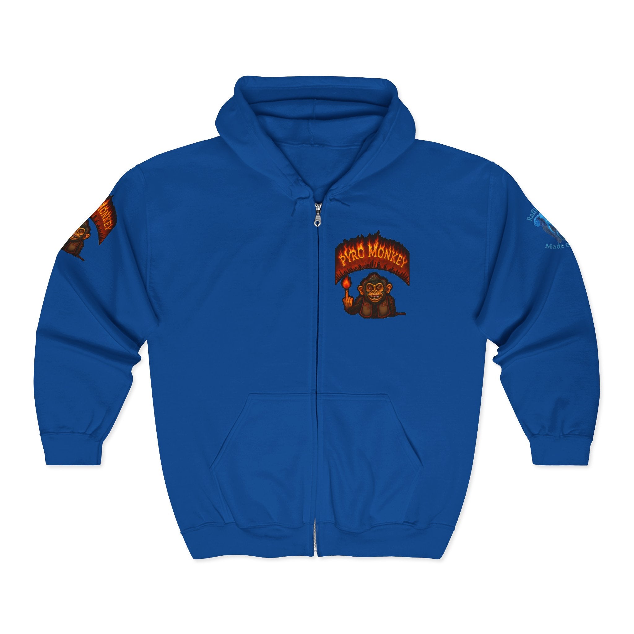 Pyro Monkey Zip Hoodie
